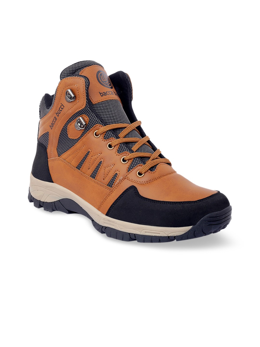 

bacca bucci Men HUNTER 6 inches Hiking & Snow Mid-Top Trekking Shoes, Brown