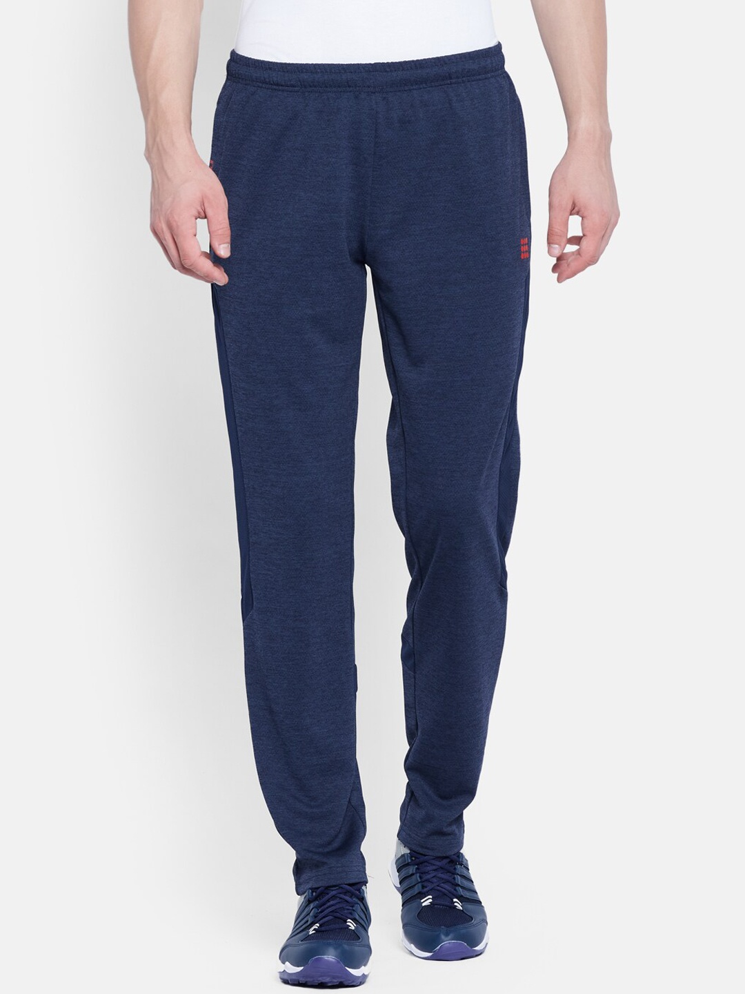 

rock.it Men Navy Blue Solid Track Pants