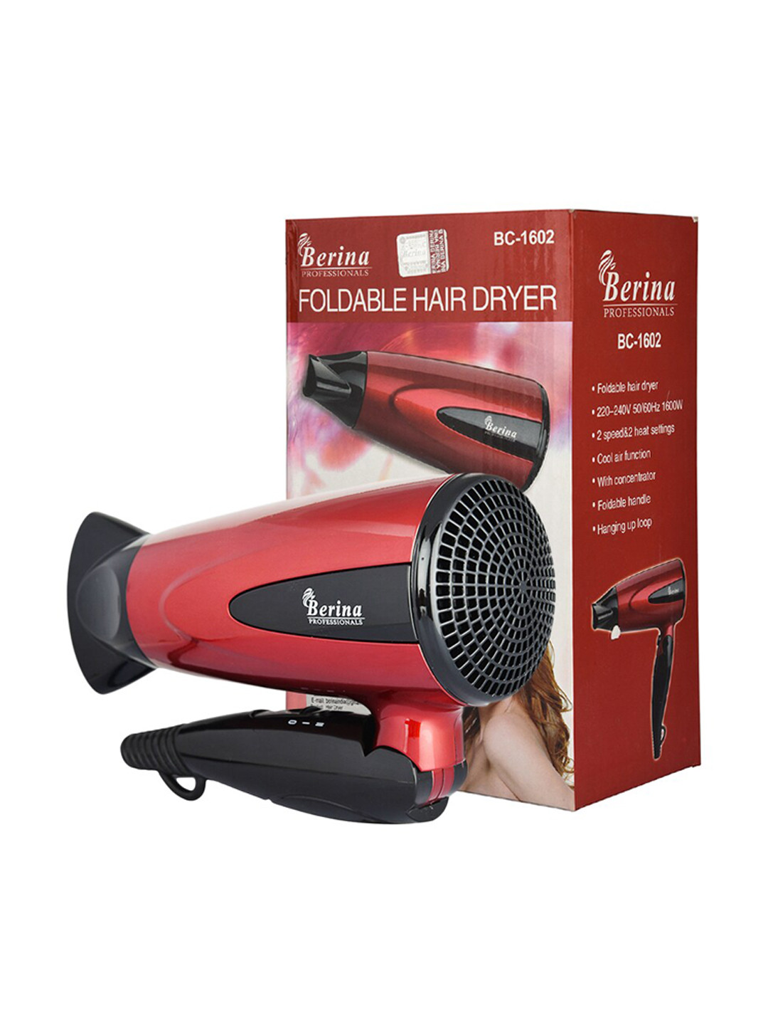 

Berina Hair Dryer BC-1602(1600W), Black