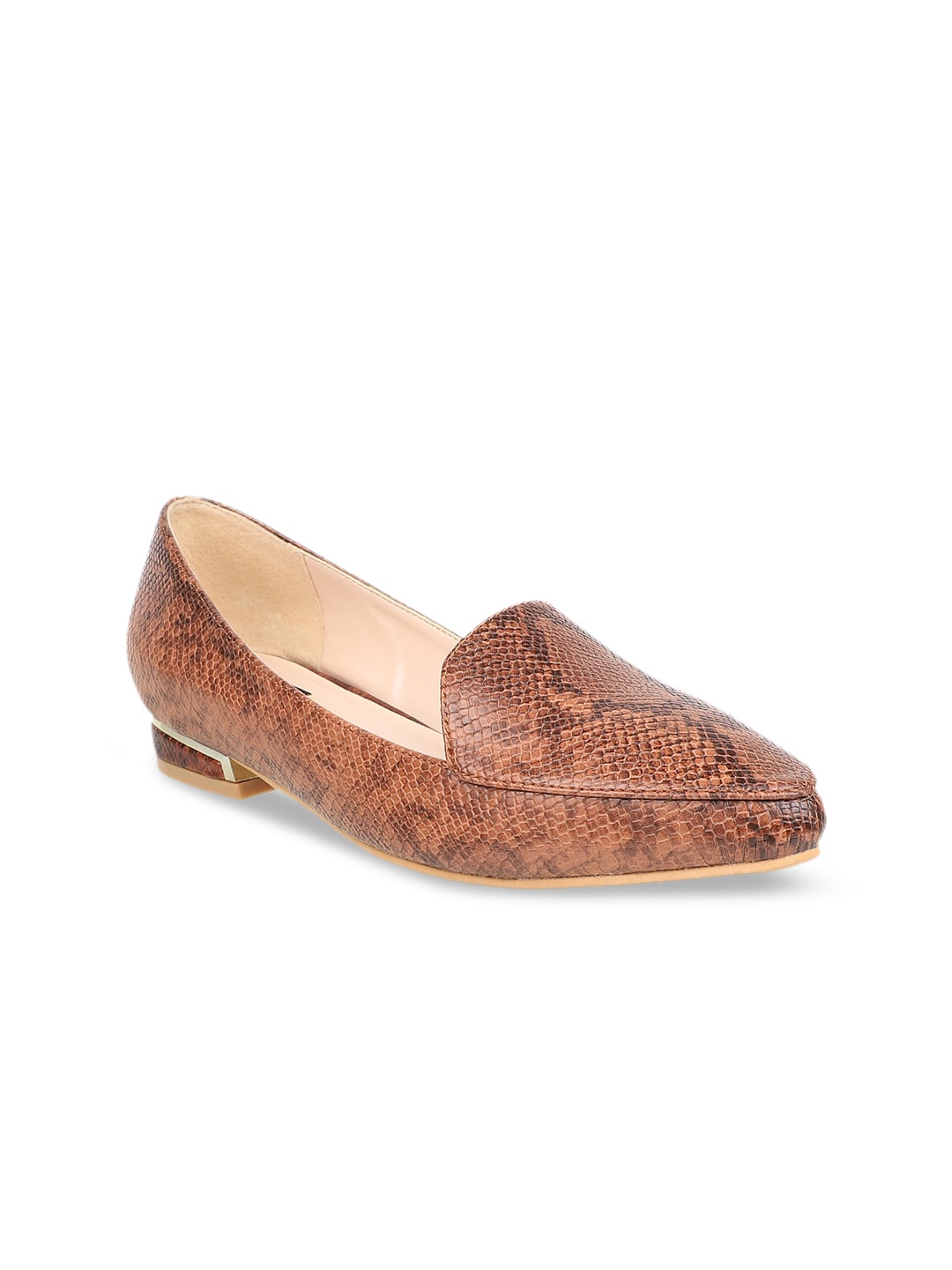 

Sherrif Shoes Women Brown Printed Ballerinas Flats