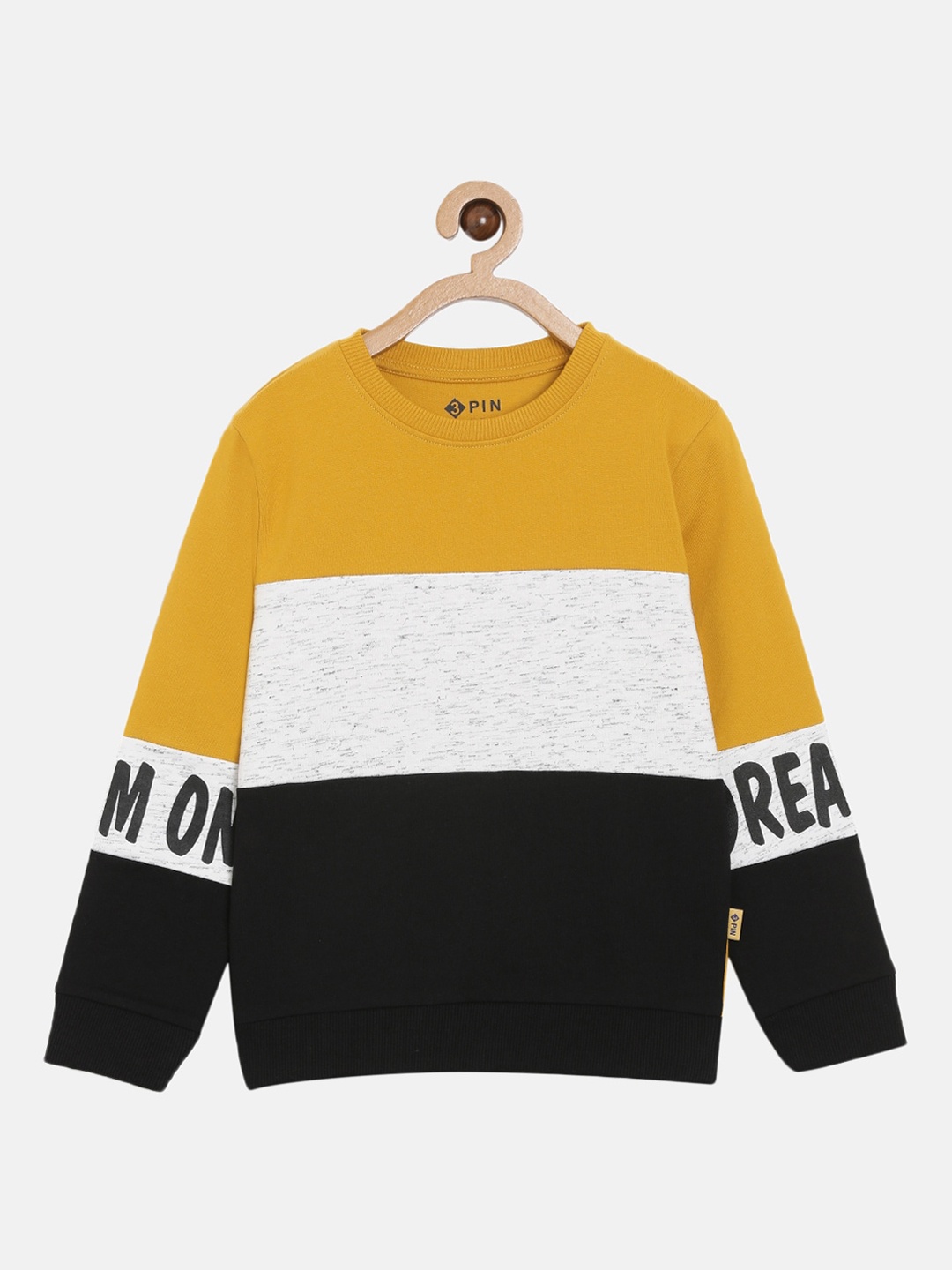 

3PIN Girls Multicoloured Colourblocked Sweatshirt, Multi