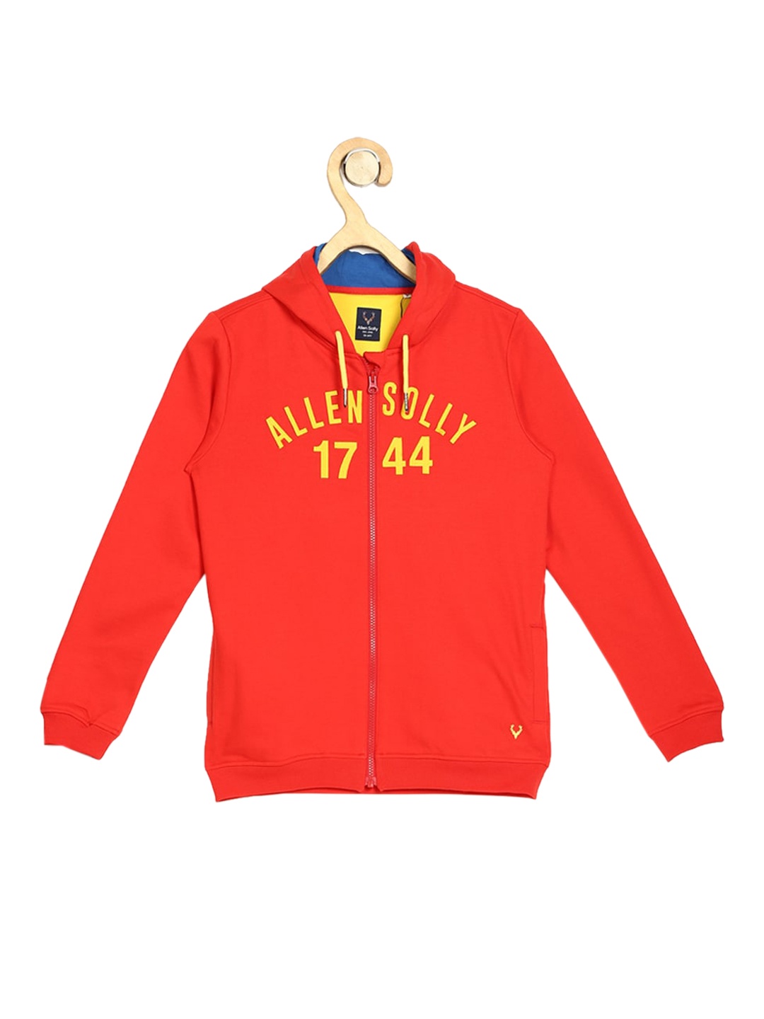 

Allen Solly Junior Boys Red Printed Hooded Sweatshirt