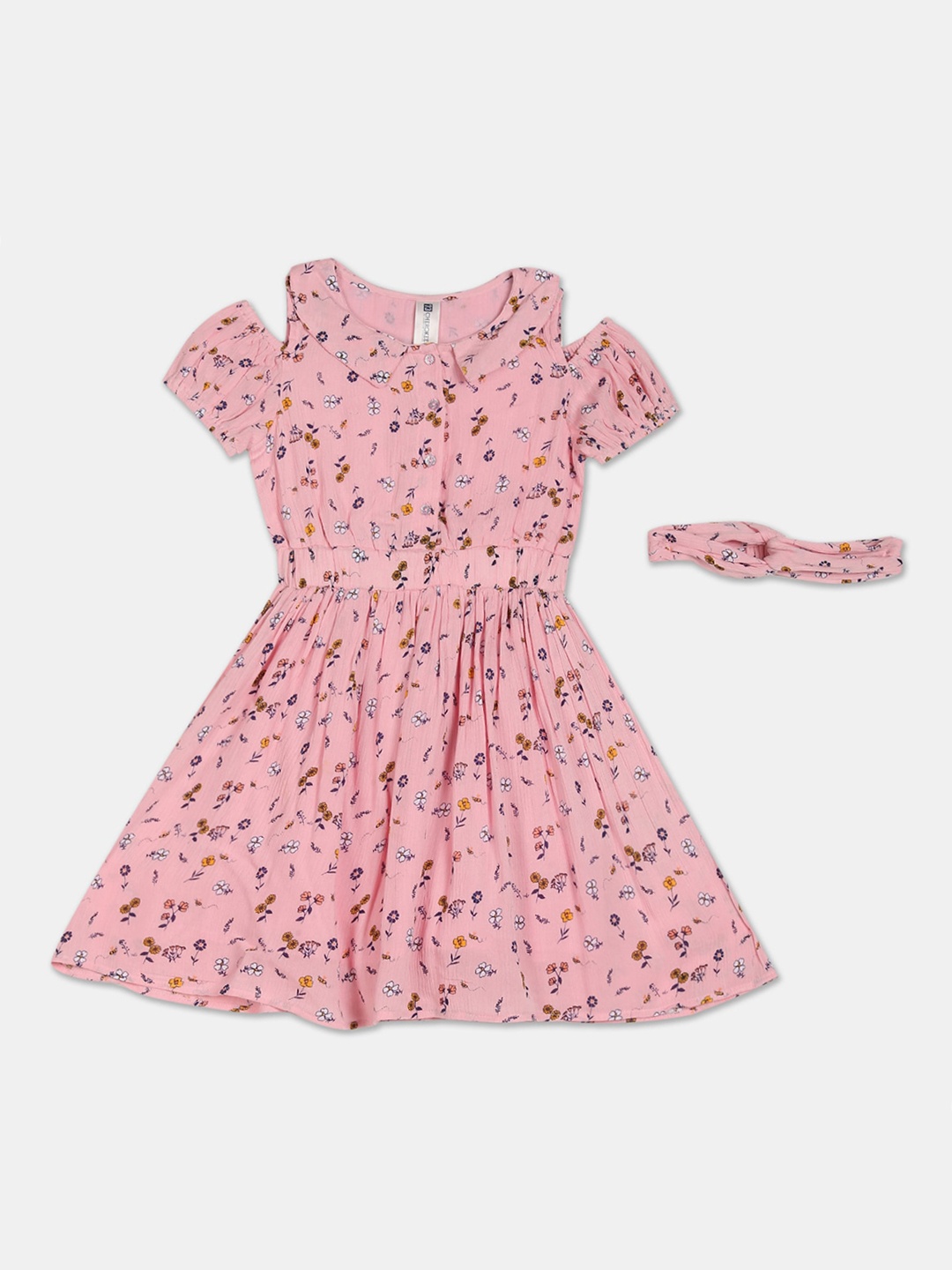 

Cherokee Pink Floral Printed Dress