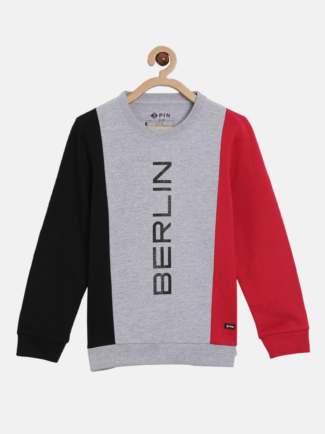 

3PIN Boys Multicoloured Colourblocked Sweatshirt, Multi