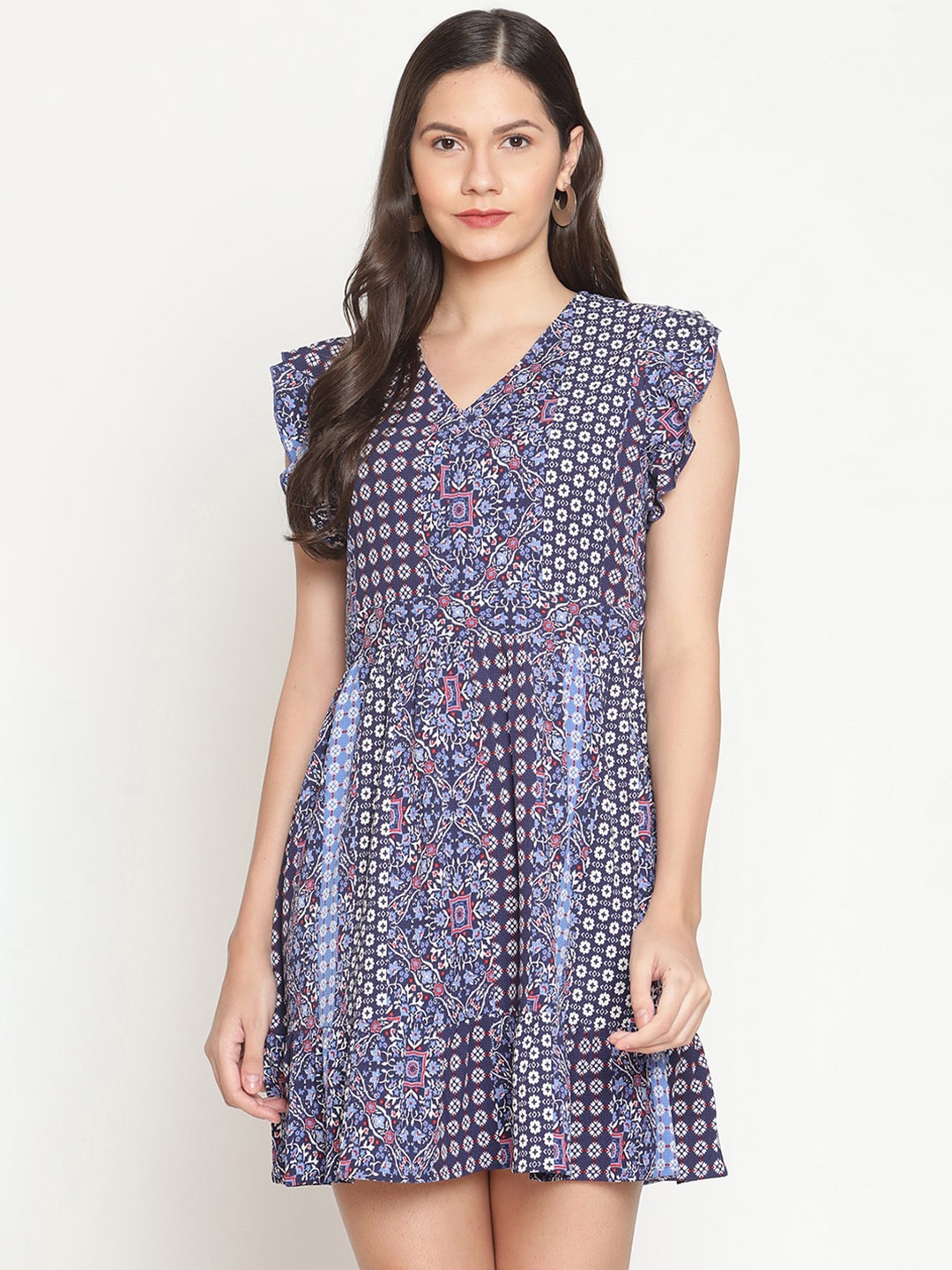 

VANCA ECO Blue Floral Dress