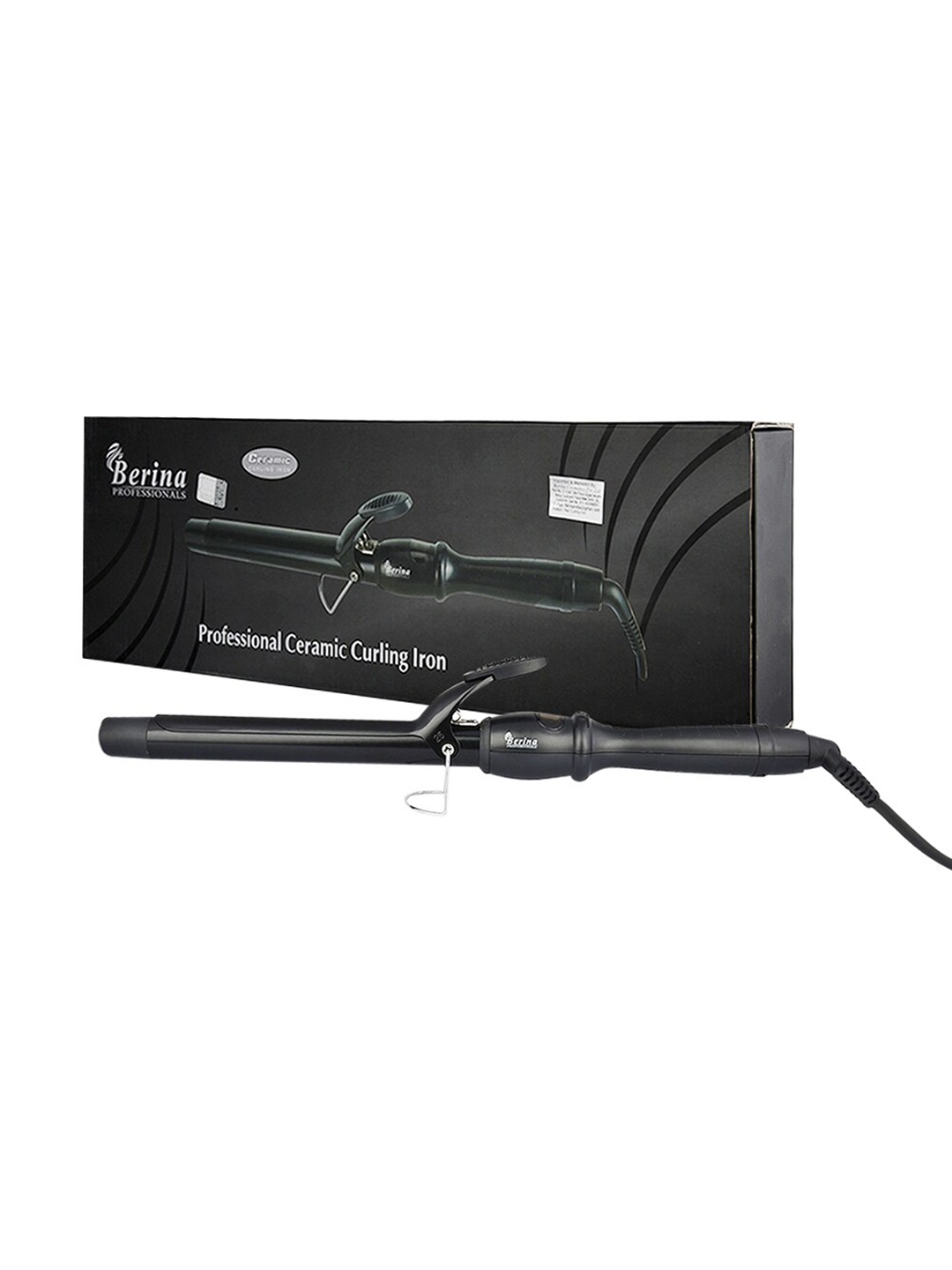 

Berina LCD Conical Curling Tong BC-102 (22mm & 25mm), Black