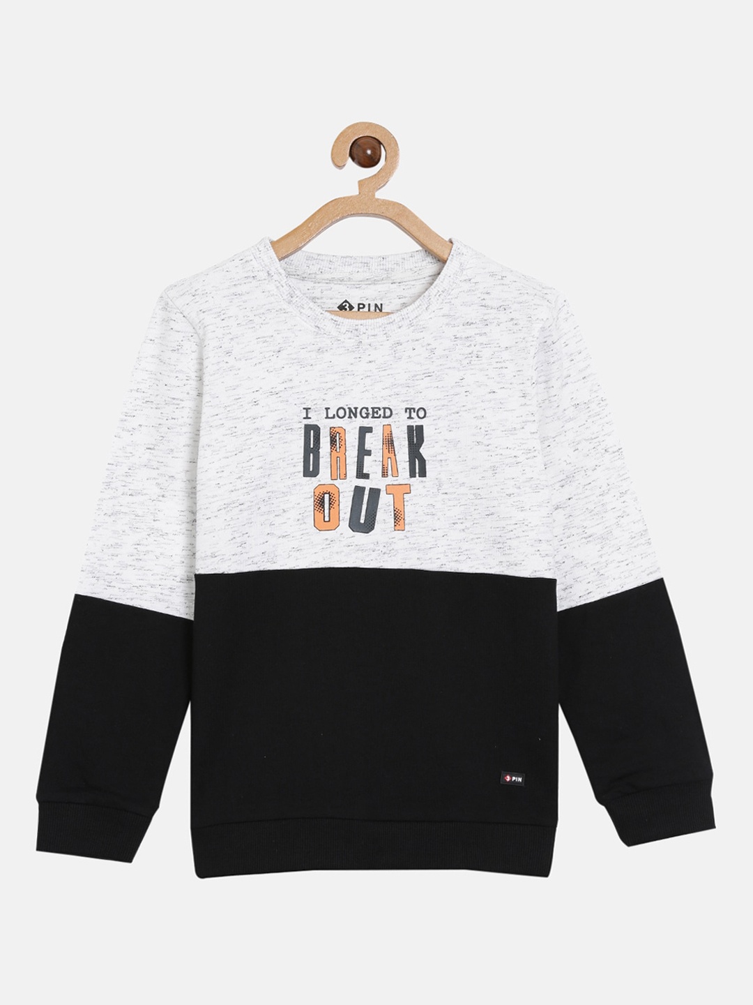 

3PIN Boys Grey Colourblocked Sweatshirt