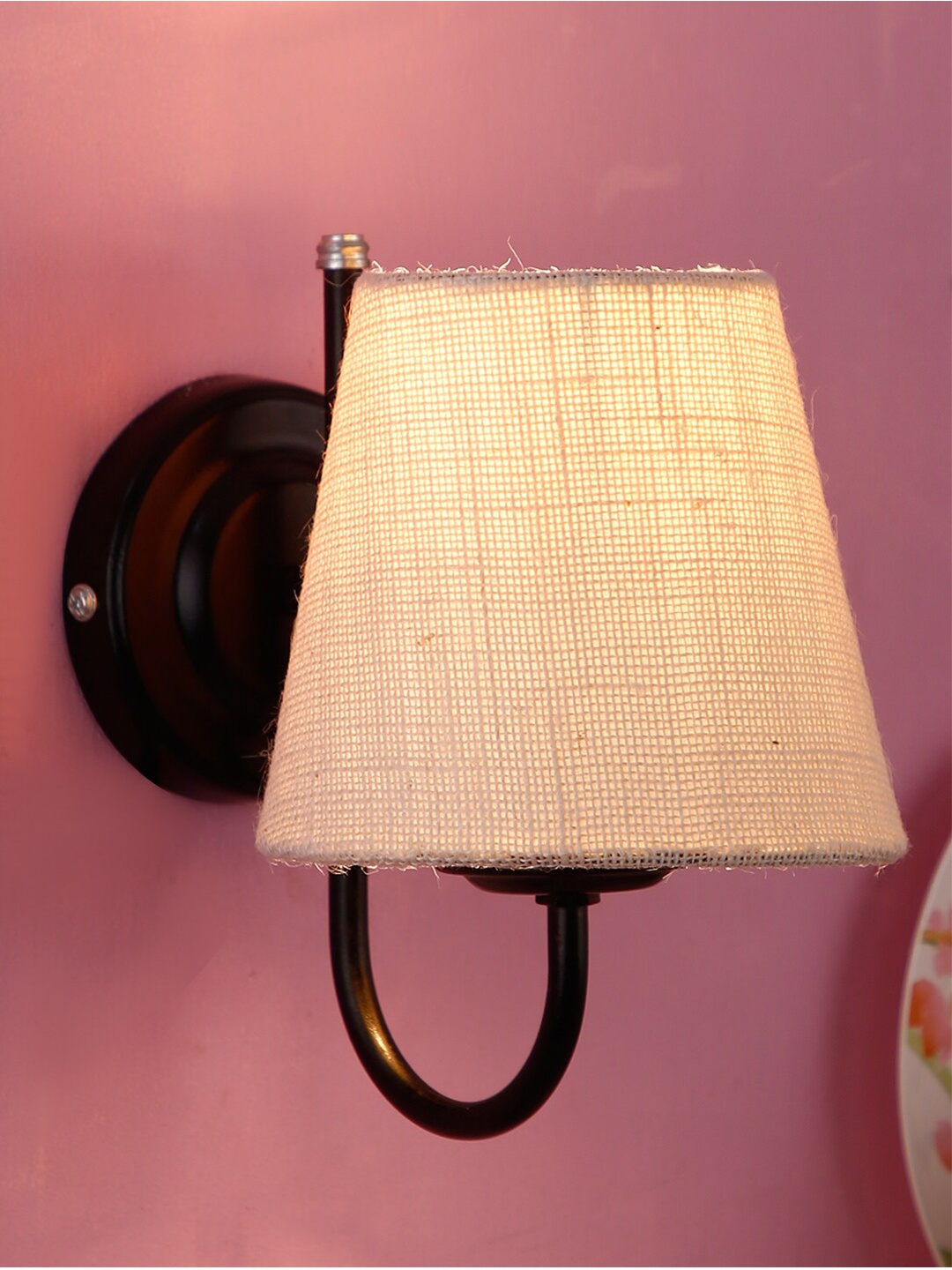 

Devansh White Quirky Armed Sconce Wall Lamp