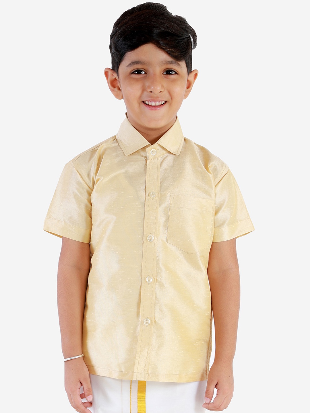 

JBN Creation Boys Gold-Toned Casual Shirt