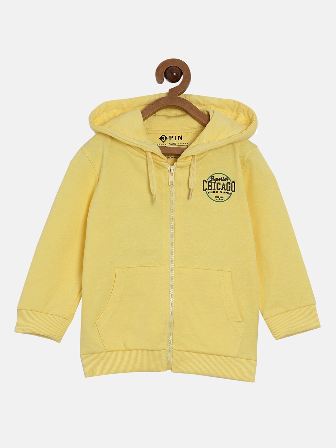 

3PIN Boys Yellow Hooded Sweatshirt