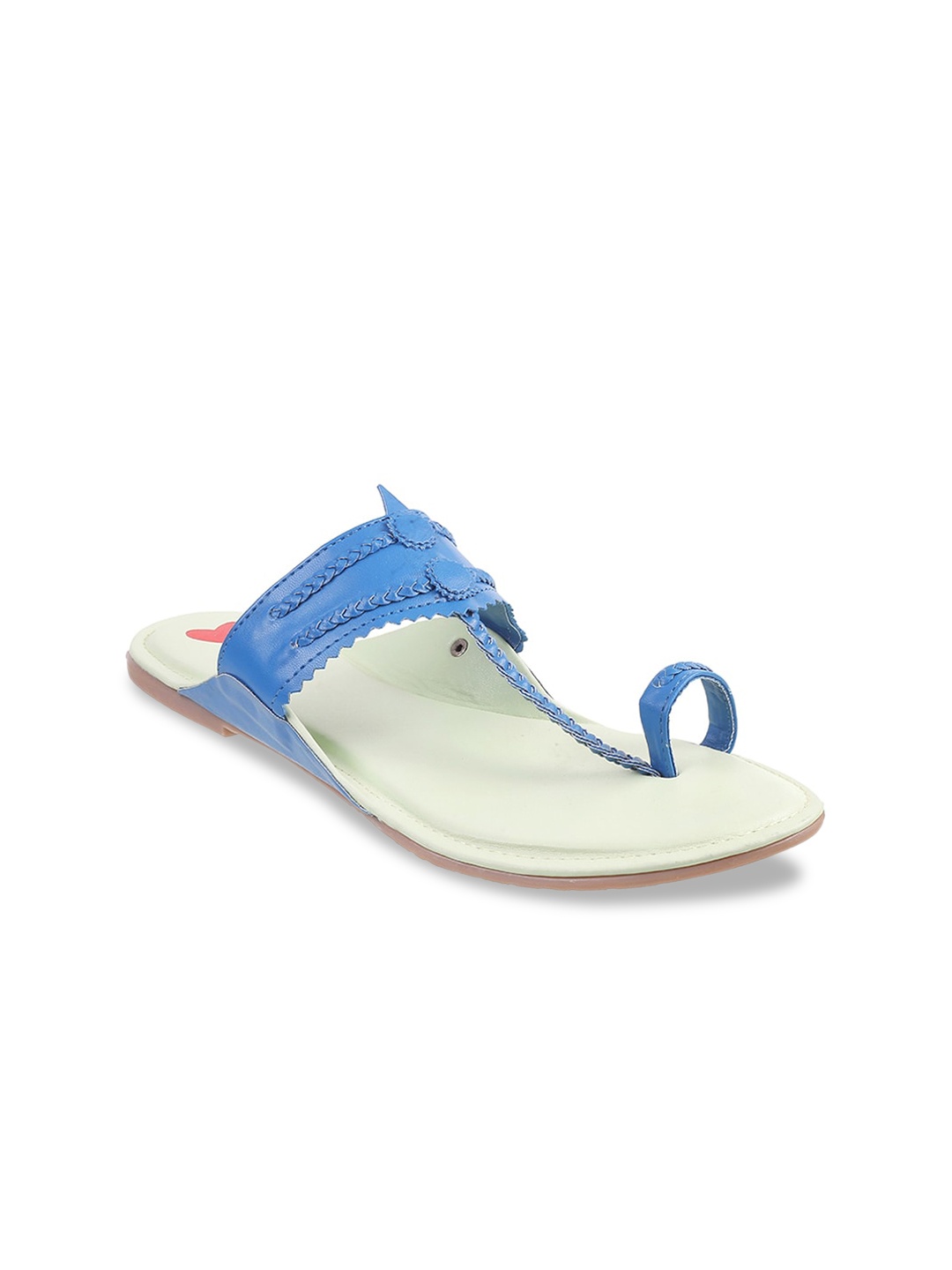

Metro Women Blue Ethnic One Toe Flats