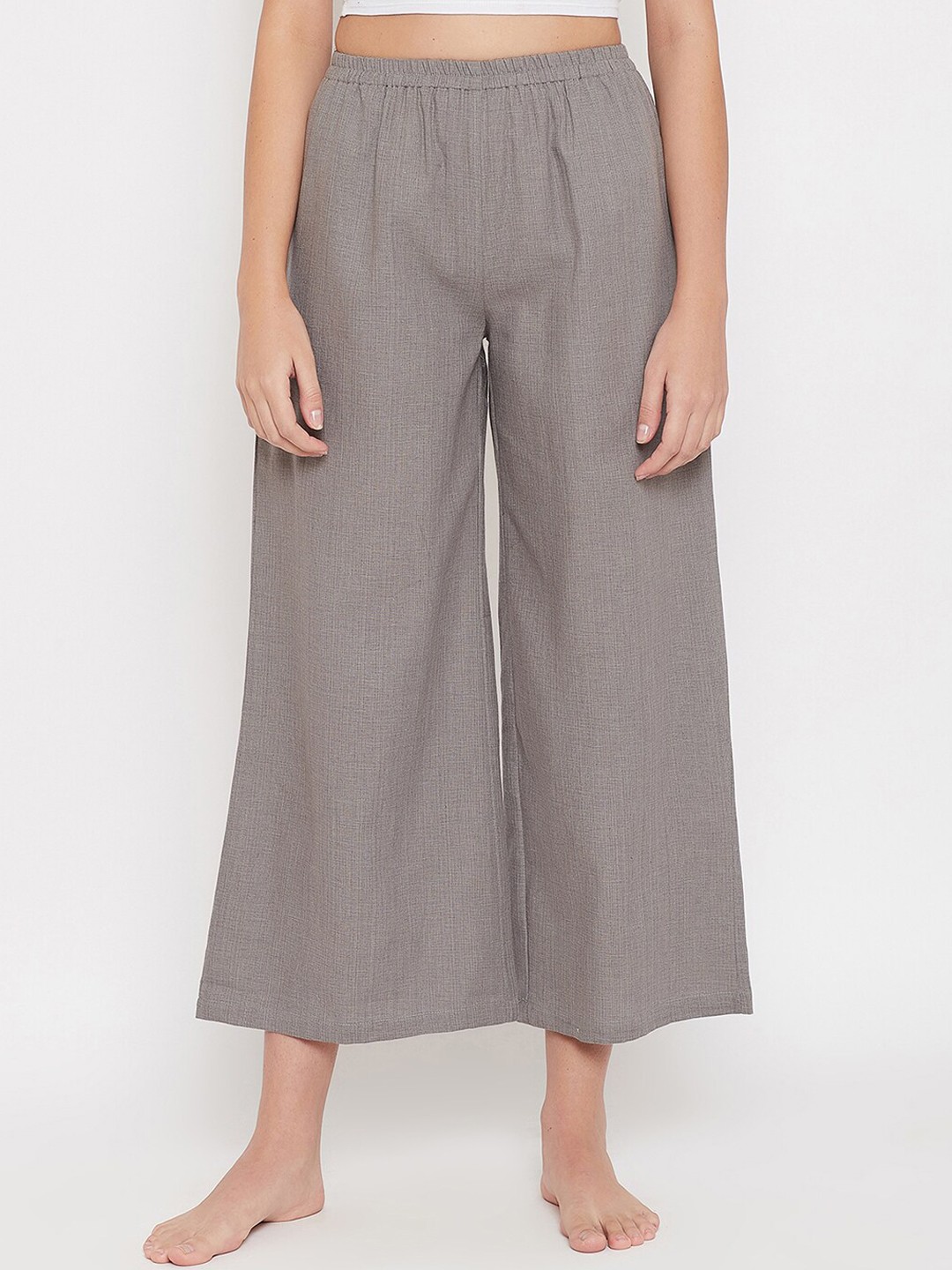 

Clovia Women Grey Cotton Lounge Pants