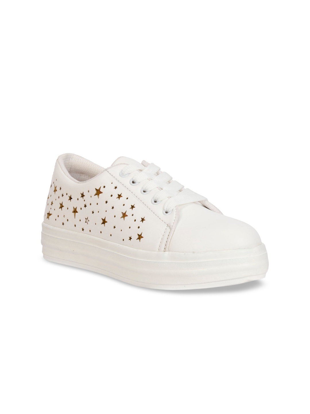 

Denill Women White Printed Sneakers