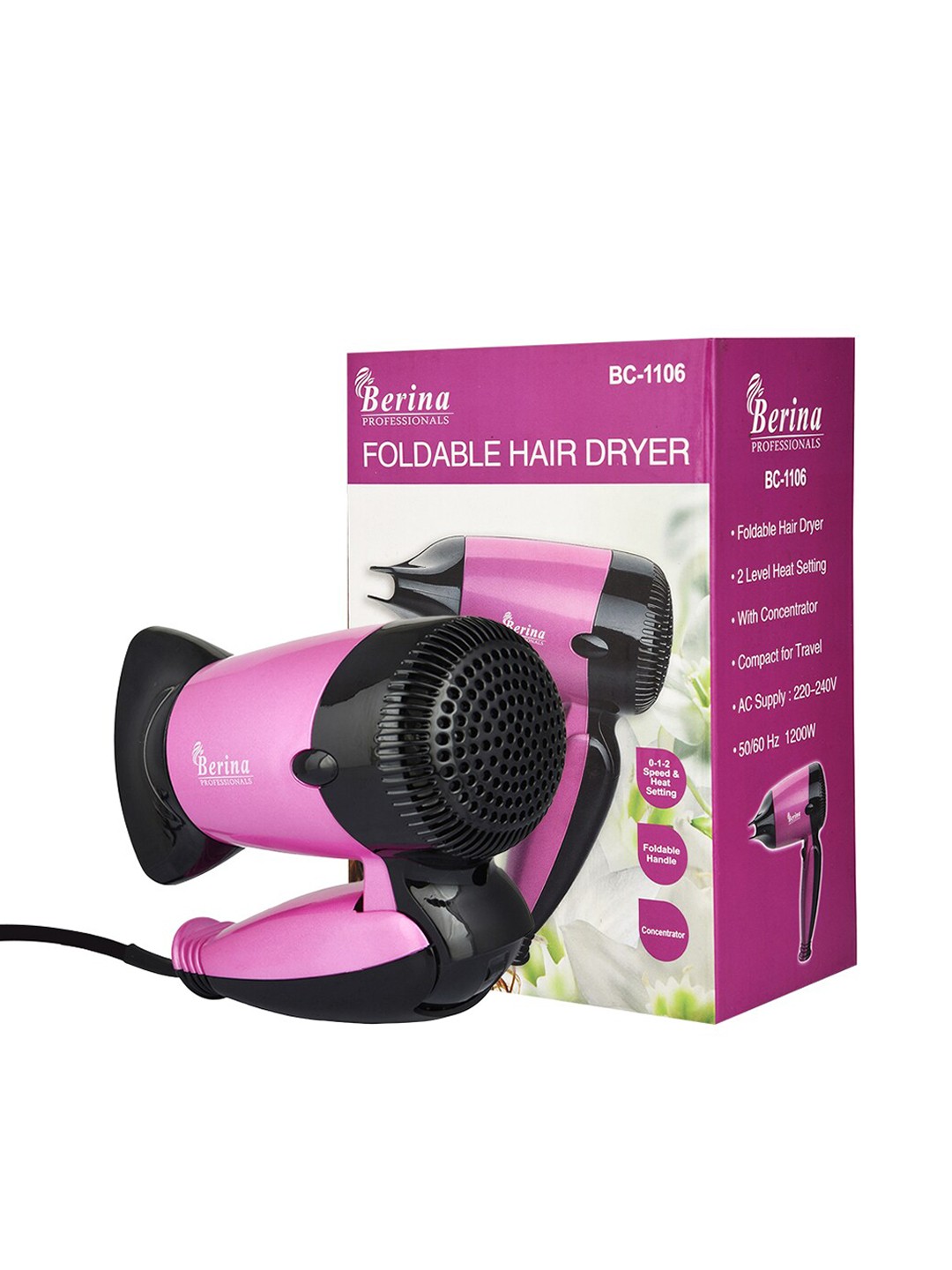 

Berina Hair Dryer BC-1106(1200W), Black