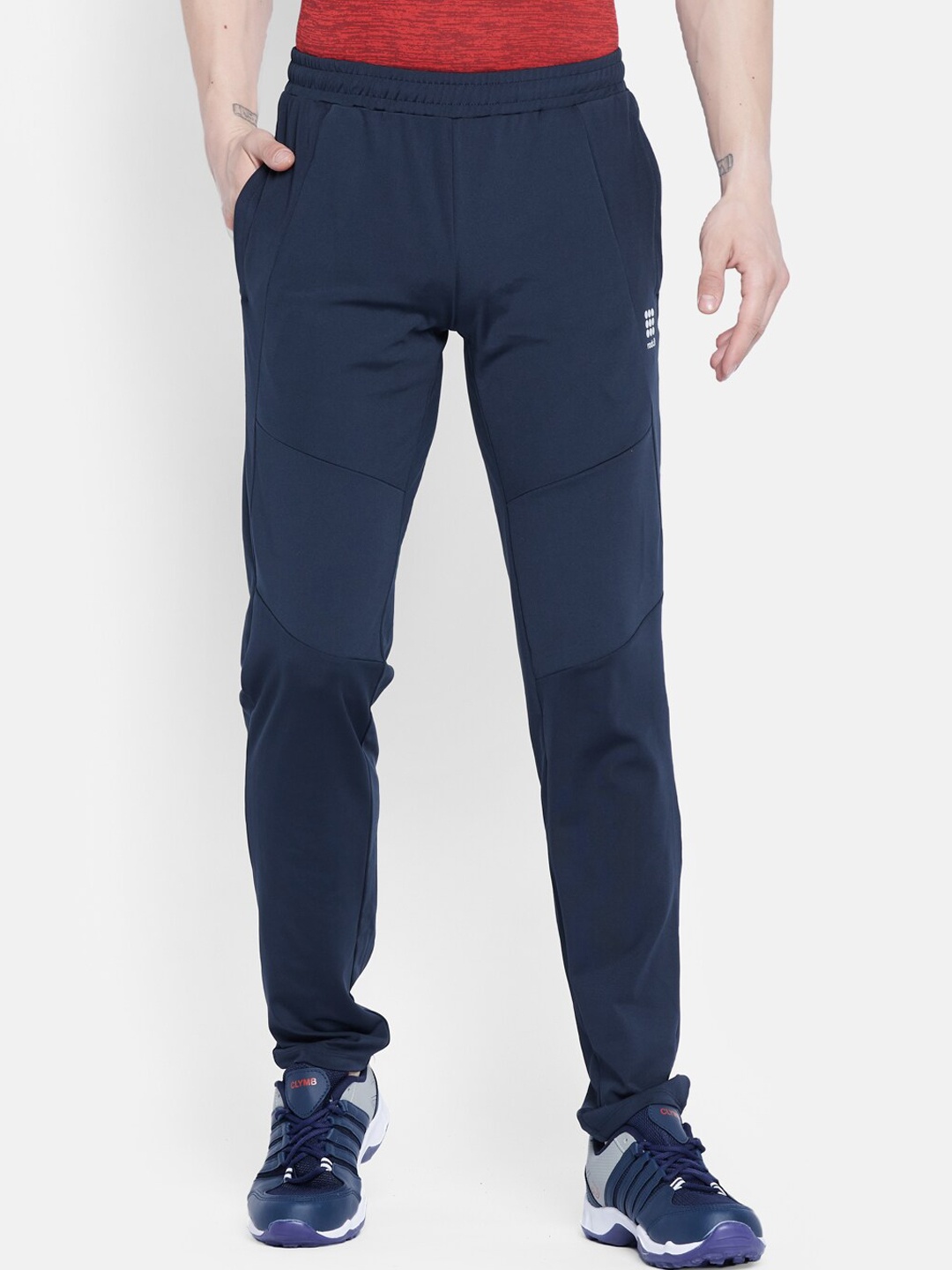 

rock.it Men Navy Blue Track Pants