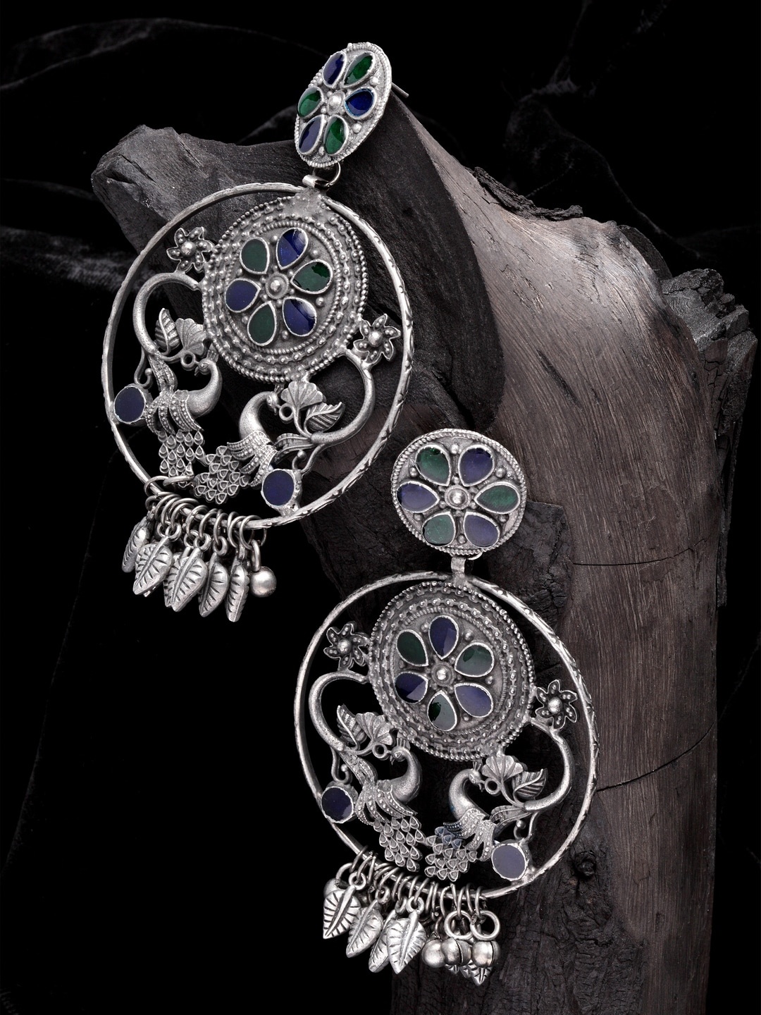 

Moedbuille Gunmetal-Toned Contemporary Drop Earrings, Metallic
