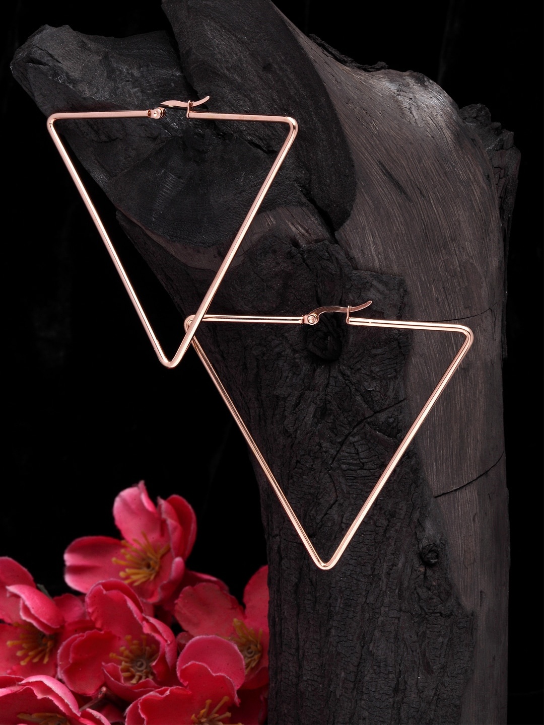 

Moedbuille Gold-Plated Triangular Drop Earrings