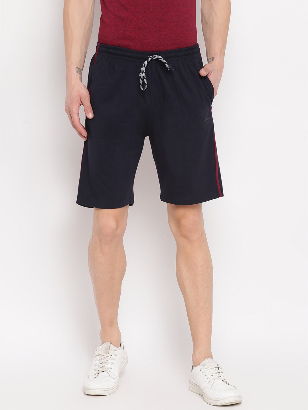 

Richlook Men Navy Blue Lounge Shorts