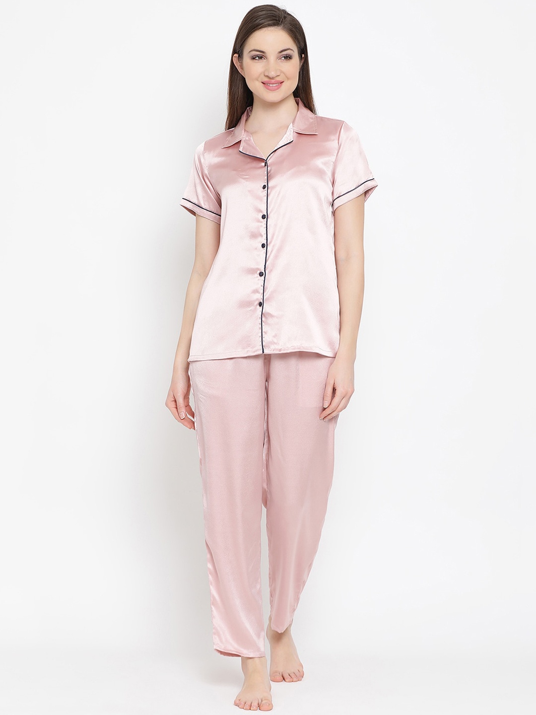 

Clovia Women Pink Night suit