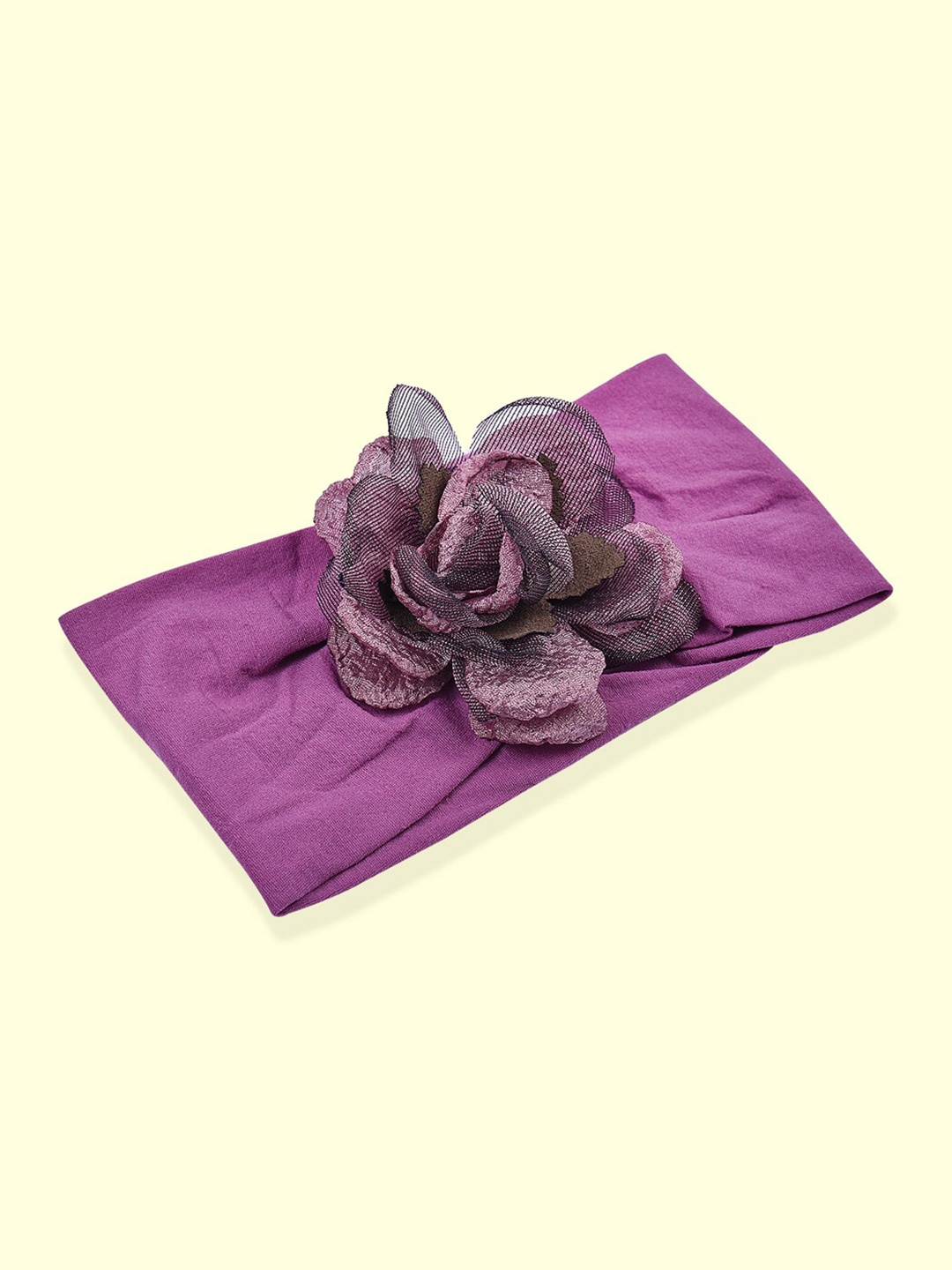 

AQUASTREET Kids Purple 3D Floral Designs Embellished Hairband