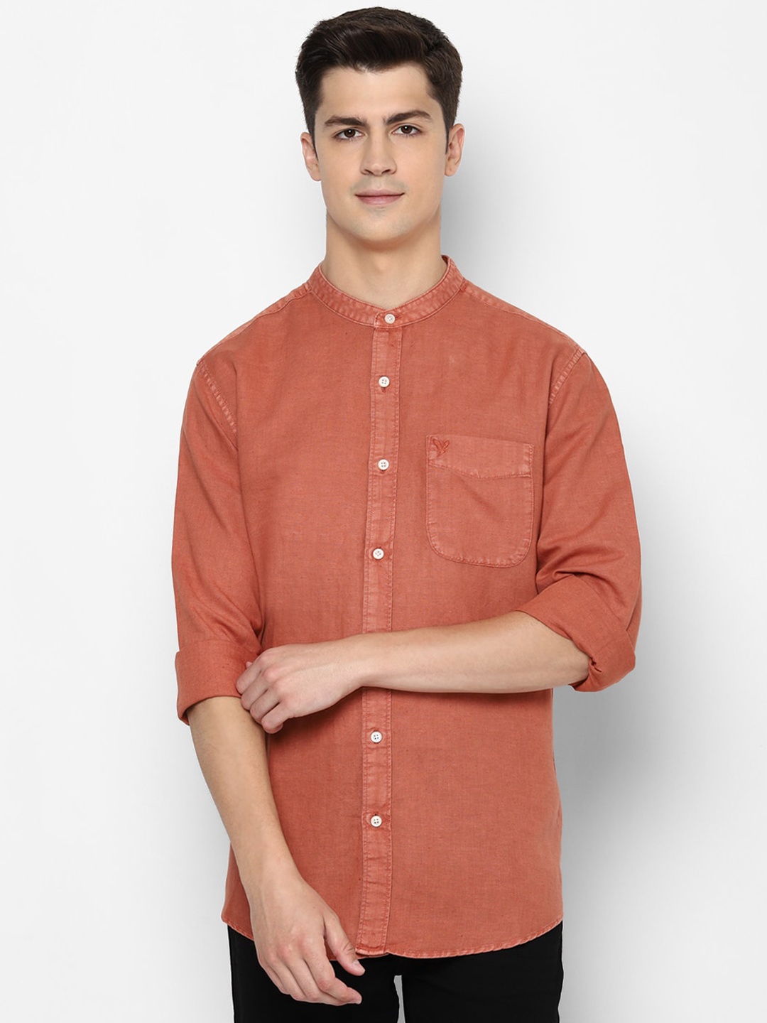 

AMERICAN EAGLE OUTFITTERS Men Orange Casual Shirt