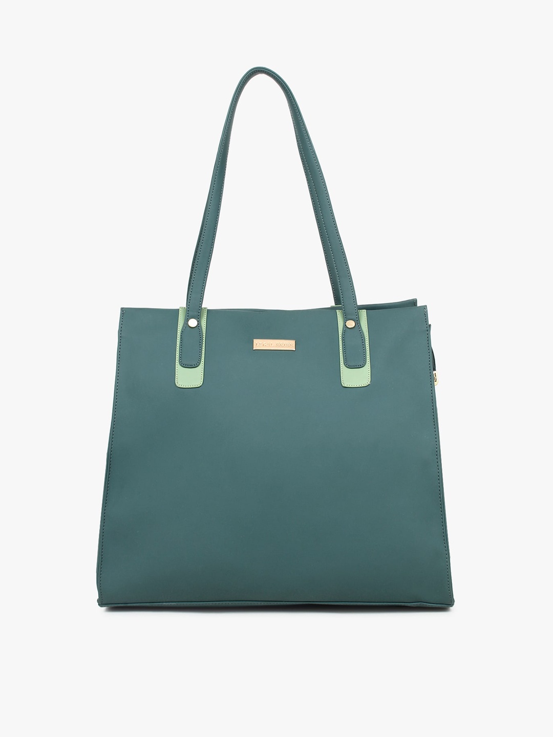 

LEGAL BRIBE Green PU Structured Shoulder Bag
