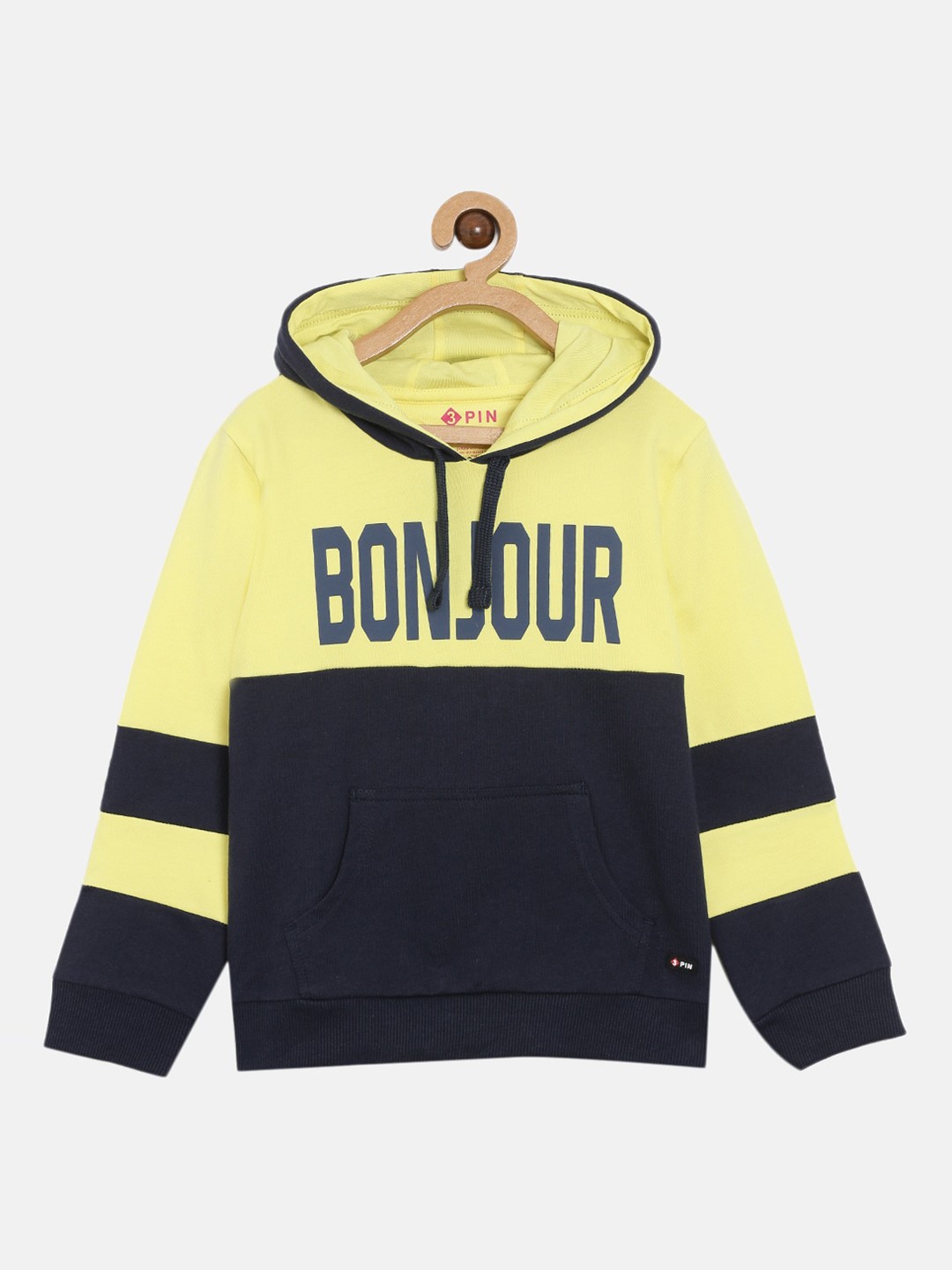 

3PIN Girls Navy Blue Colourblocked Sweatshirt