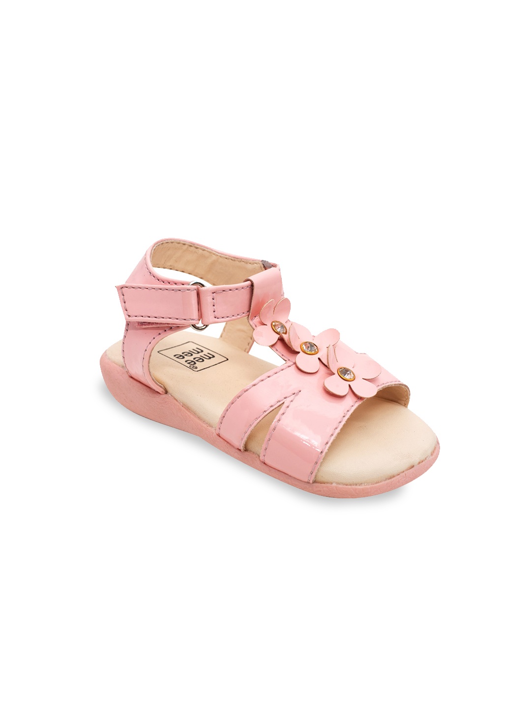 

MeeMee Girls Pink Open Toe Flats