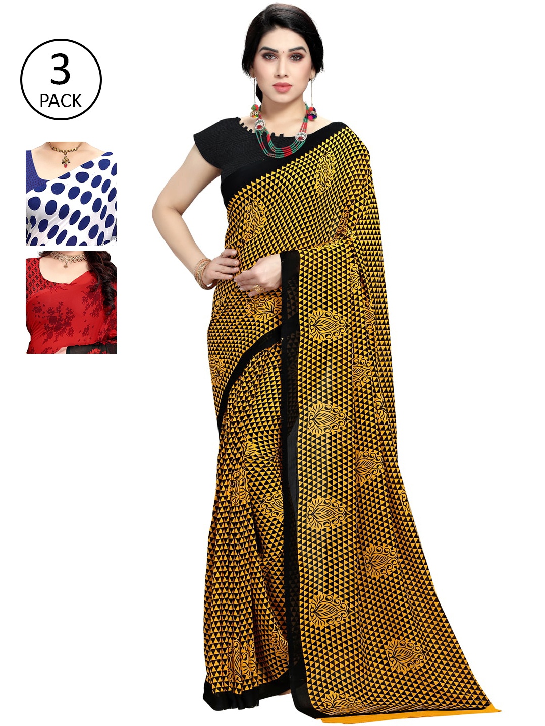 

KALINI Multicoloured Saree, Multi