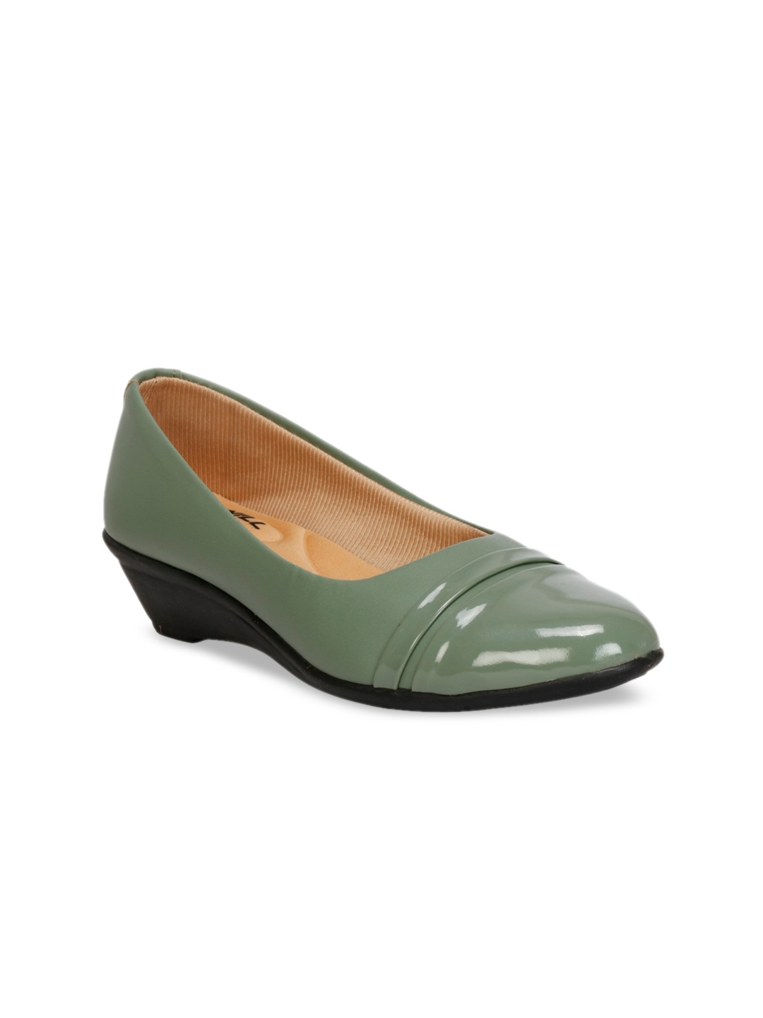 

Denill Green Solid Wedge Pumps
