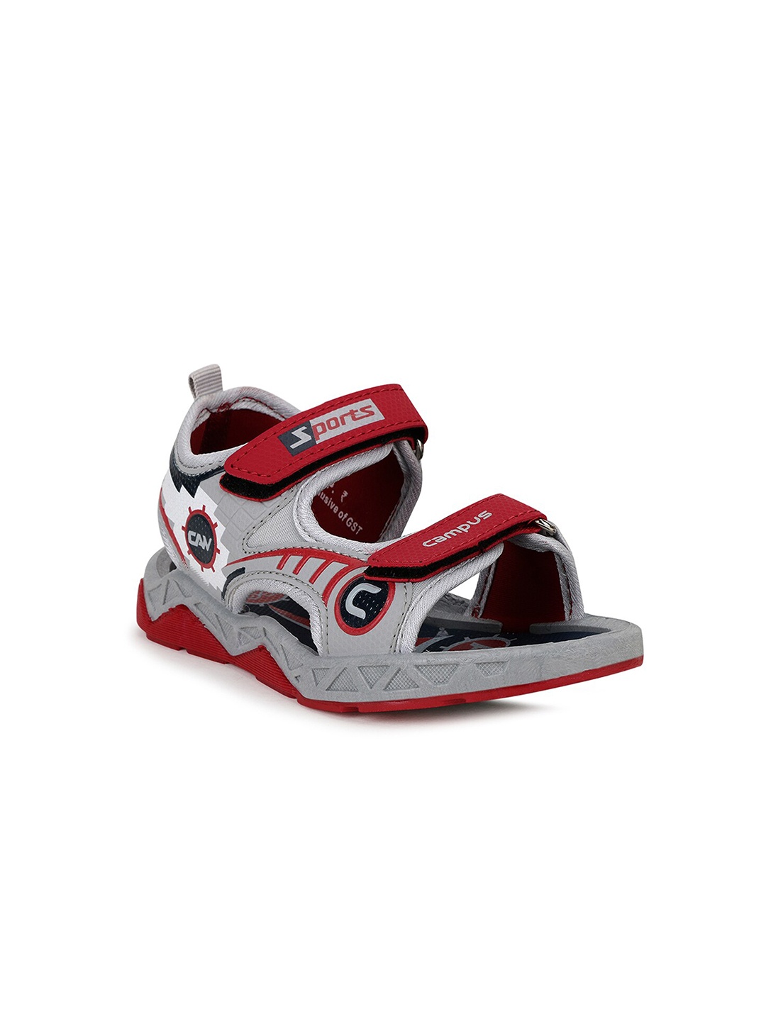 

Campus Unisex Kids Grey & Red Comfort Sandals