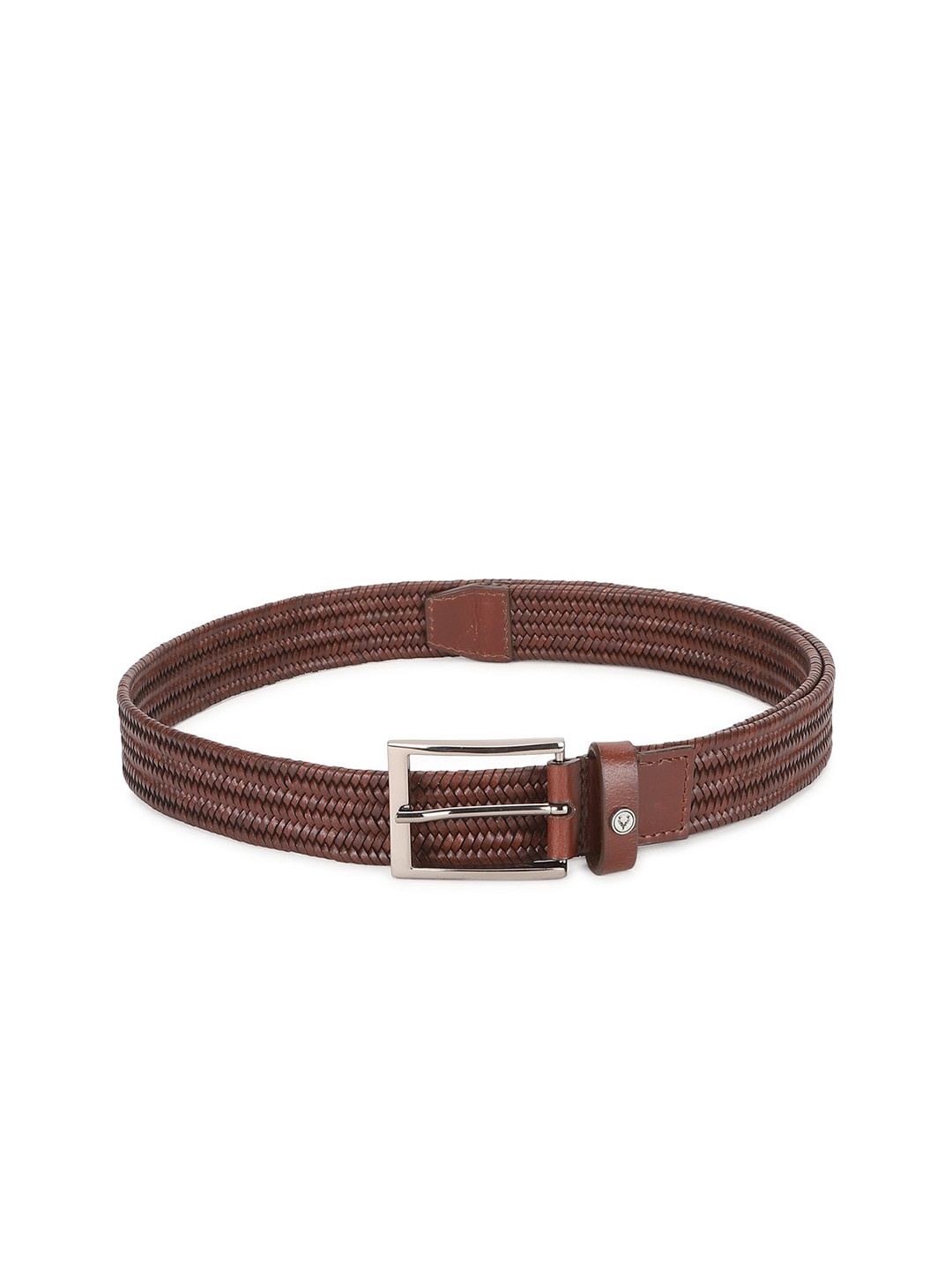 

Allen Solly Men Brown Textured Leather Belt