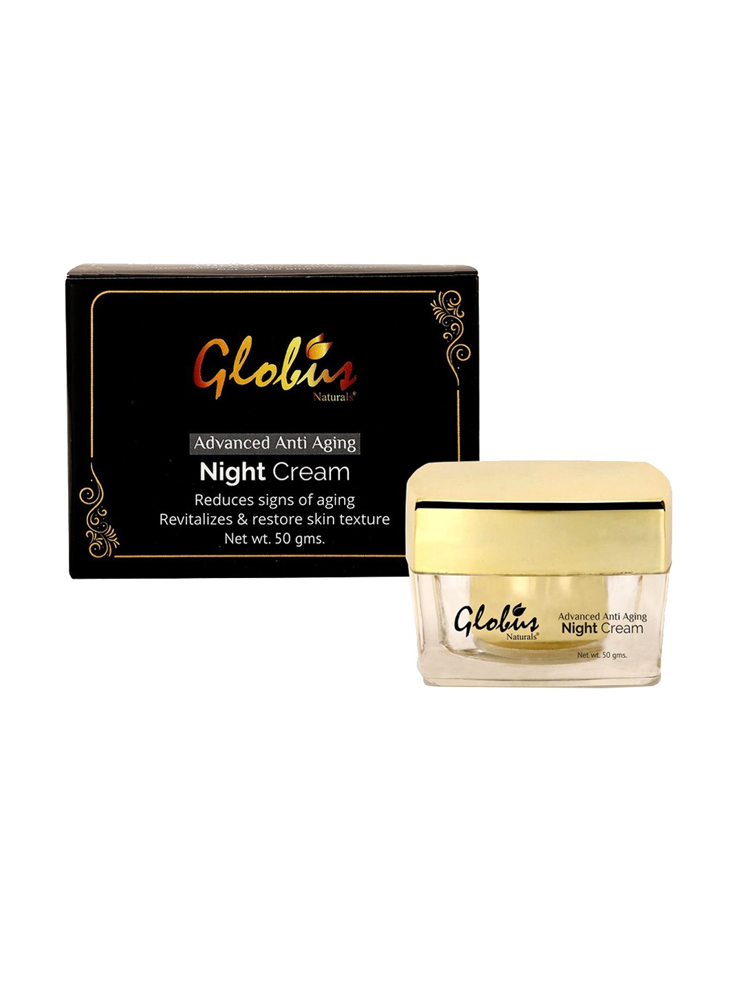 

Globus Naturals Advanced Anti Aging Night Cream 50 gm, Gold