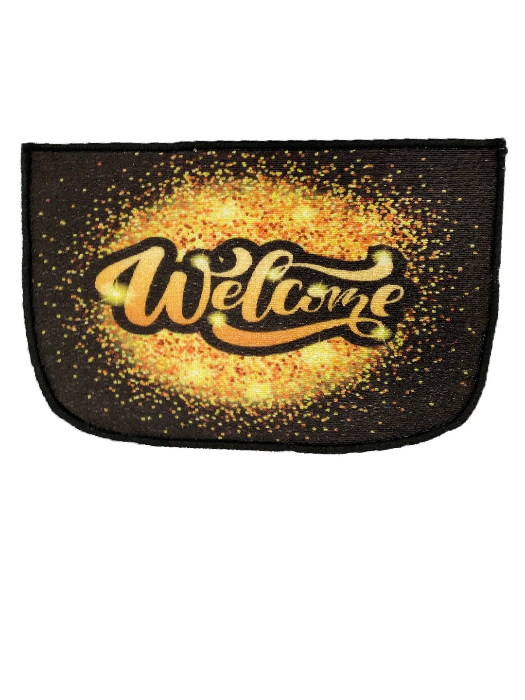 

Status Brown & Gold Toned Welcome Printed Anti Slip Doormat