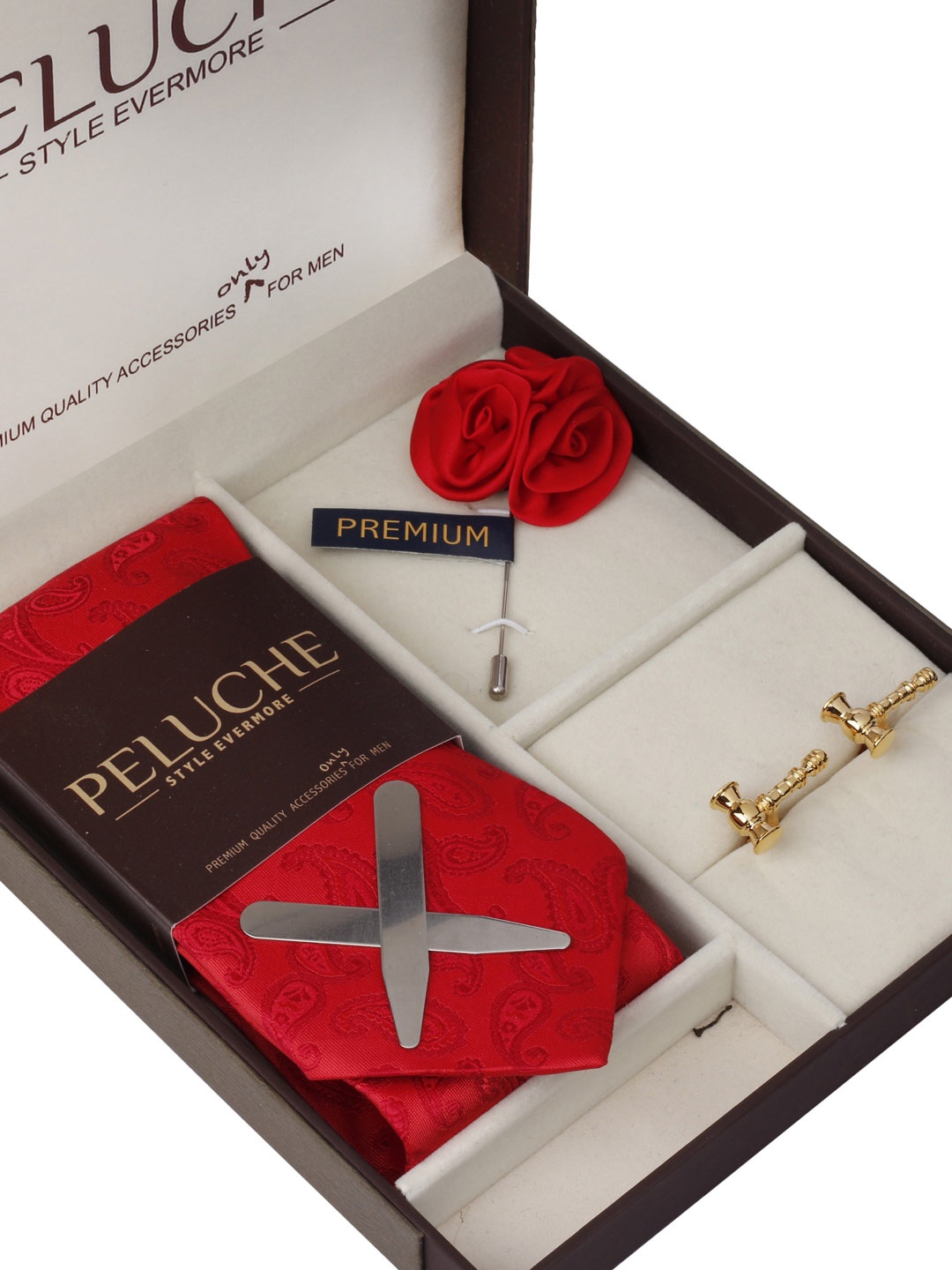 

PELUCHE Men Shining Hammer Red Accessory Gift Set