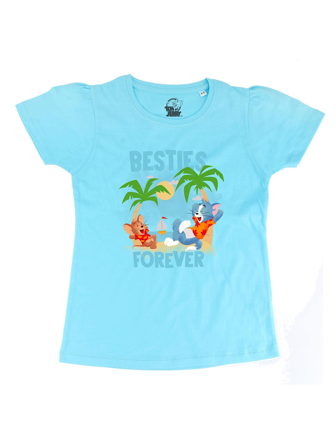 

Tom & Jerry Blue Regular Top