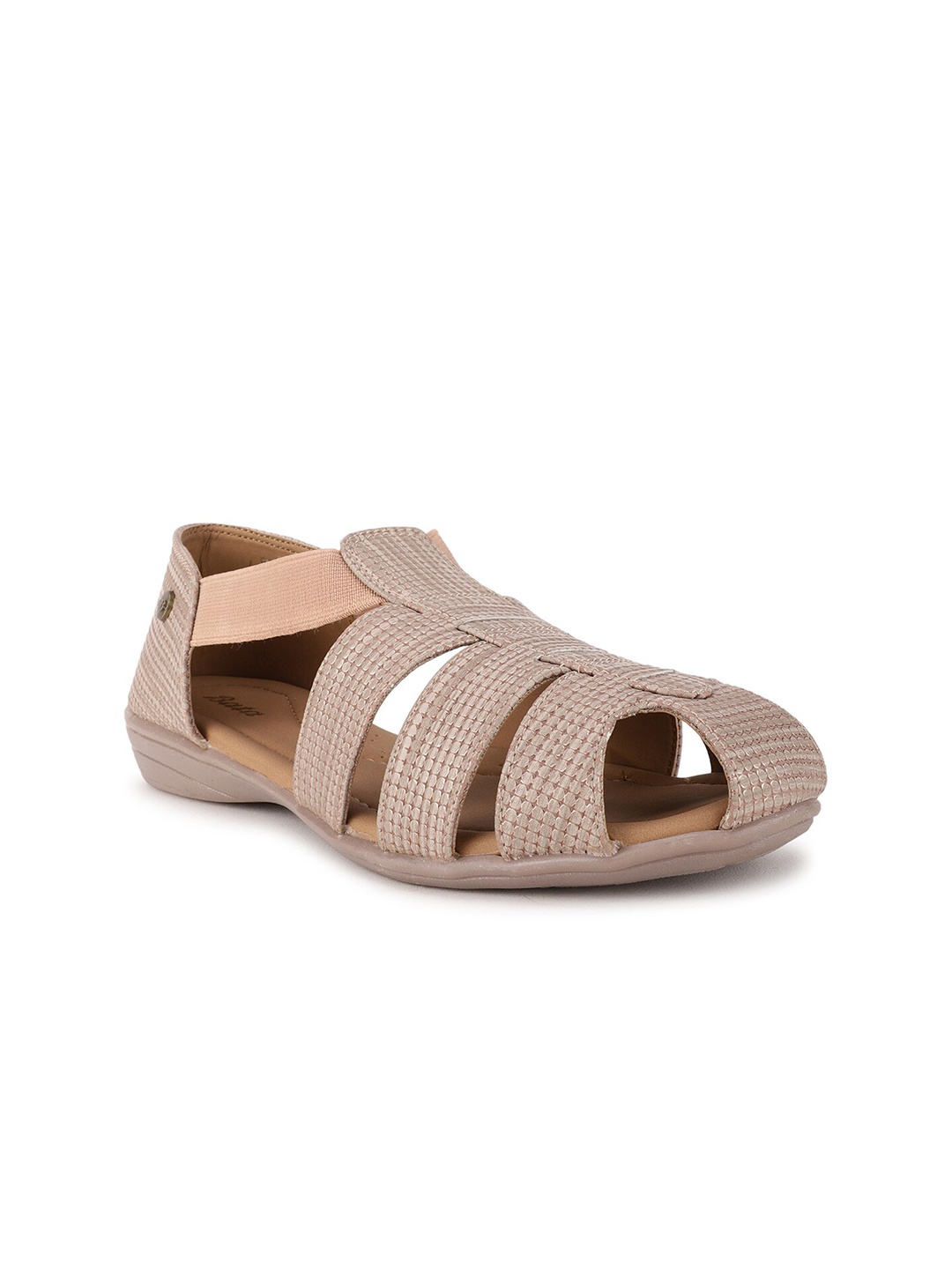 

Bata Women Tan PU Fisherman Flats