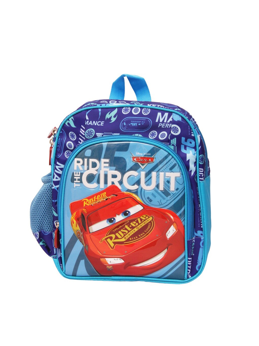 

Disney Boys Blue & Red Disney Cars Graphic Backpack with Compression Straps