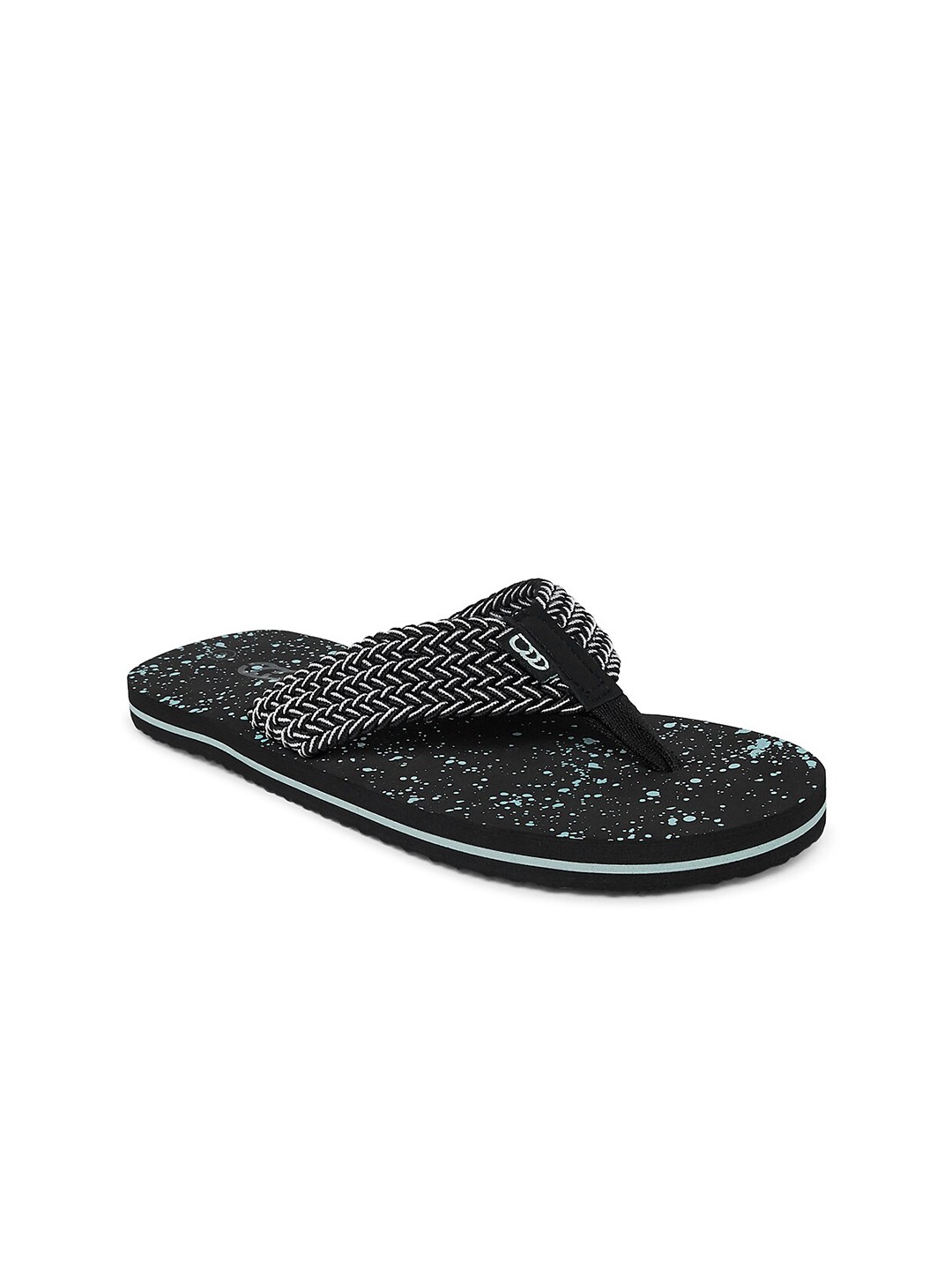 

Ajile by Pantaloons Men Black & White Printed Thong Flip-Flops