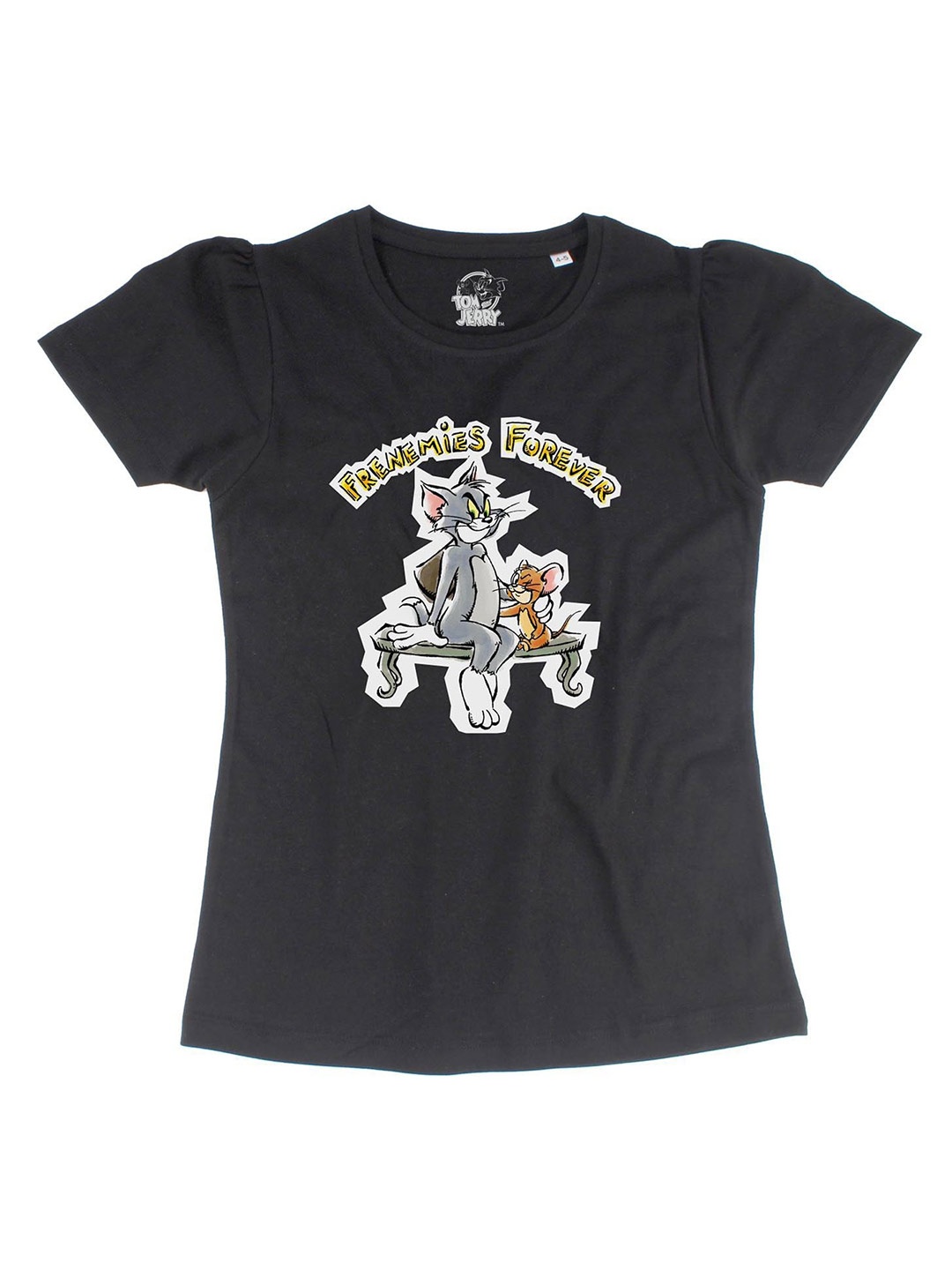 

Tom & Jerry Black Regular Top
