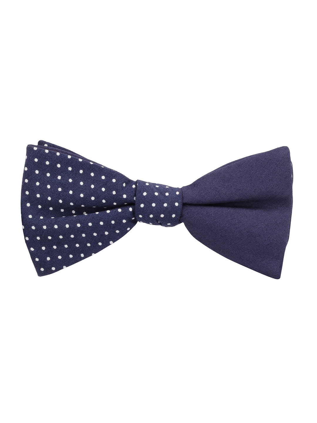 

PELUCHE Men Blue & White Printed Cotton Bow Tie