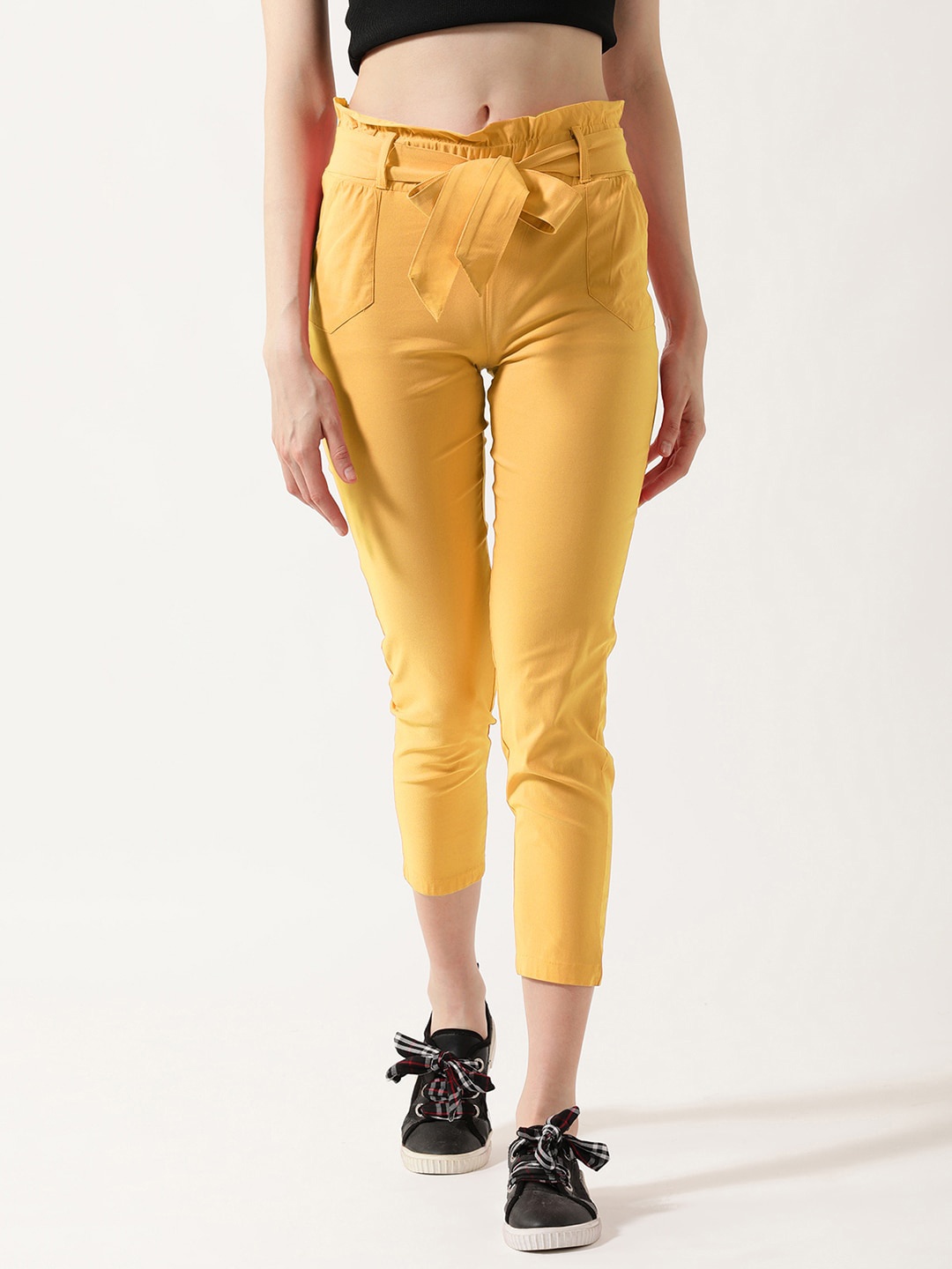 

V2 Value & Variety Women Mustard-Yellow Solid Ankle-Length Jeggings