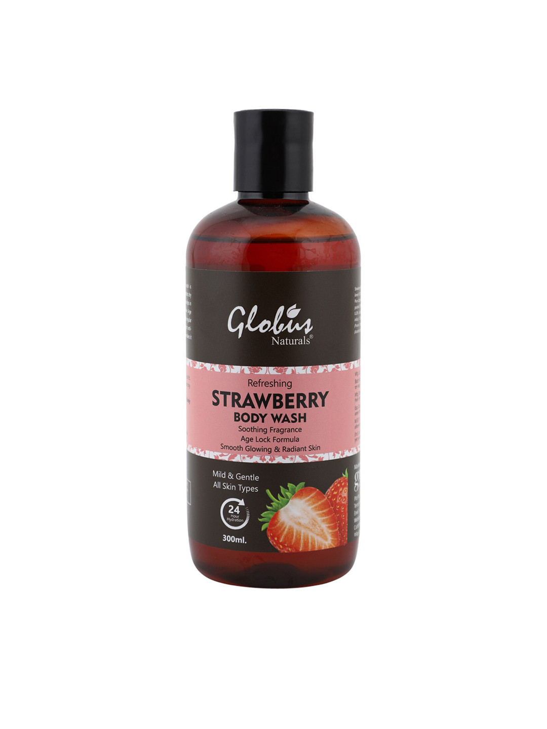 

Globus Naturals Refreshing Strawberry Body Wash 300 ml, Brown