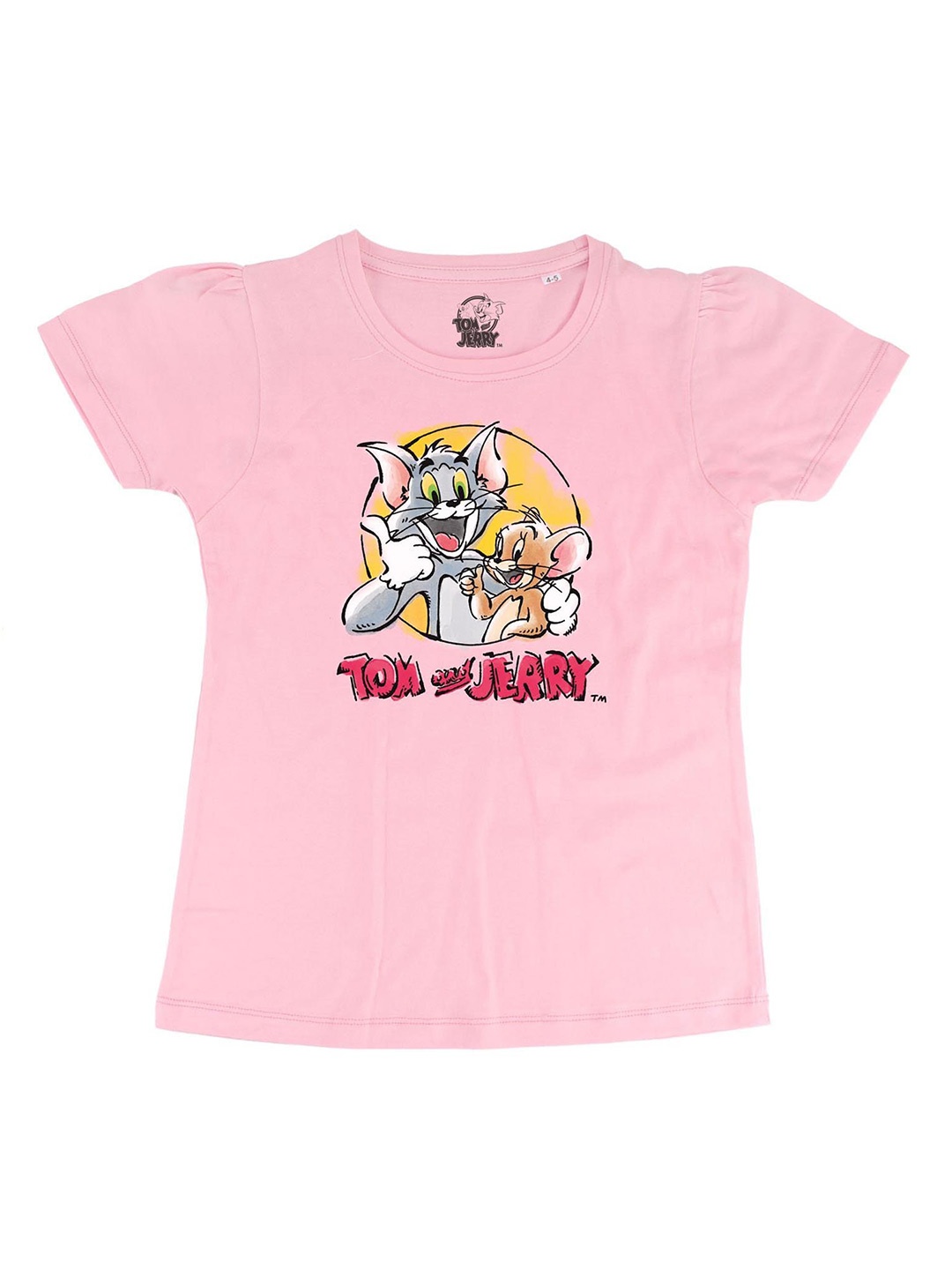 

Tom & Jerry Pink Tom & Jerry Printed Regular Top