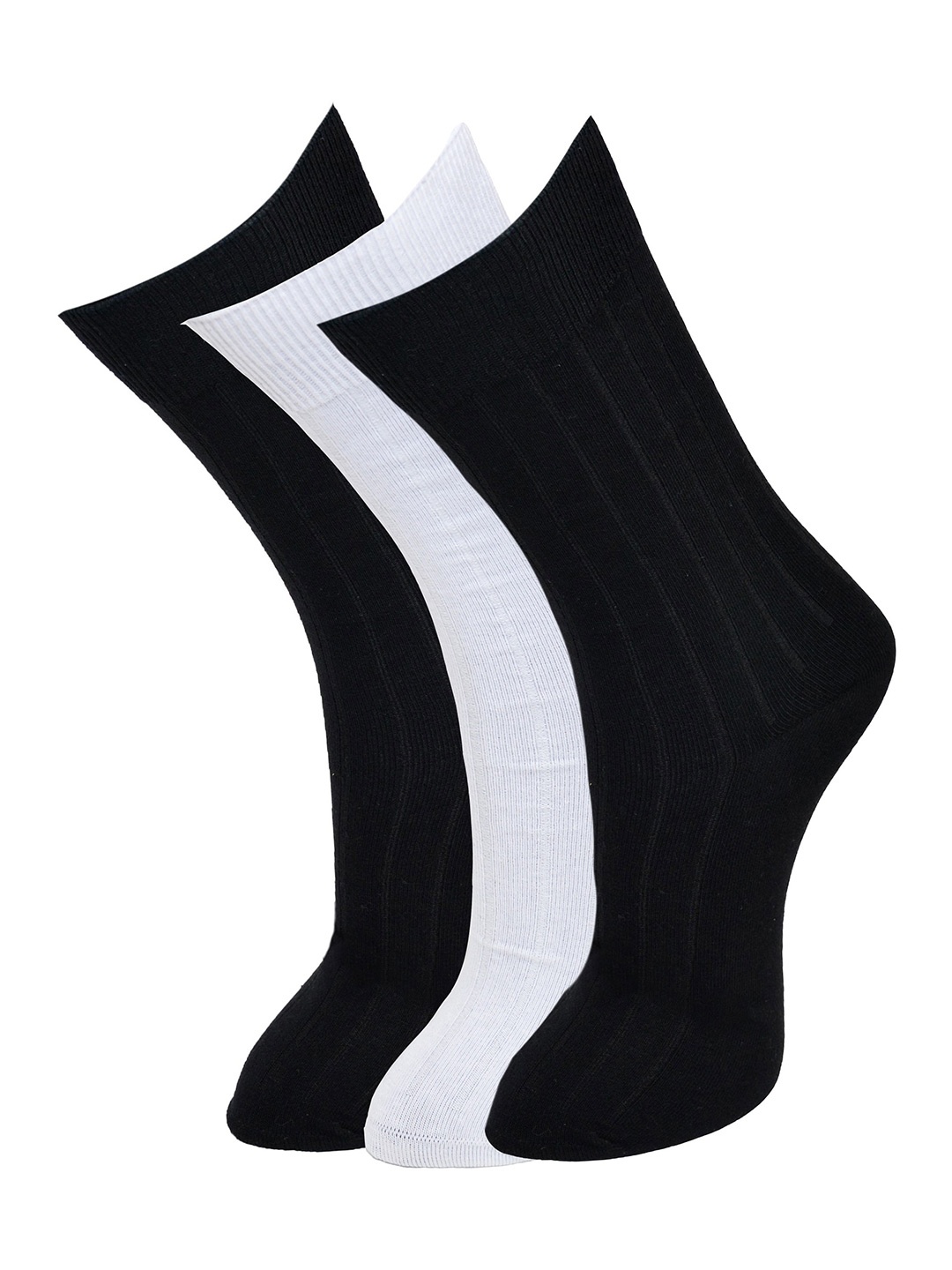 

MARC Men Pack Of 3 Assorted Crew-Length Cotton Socks