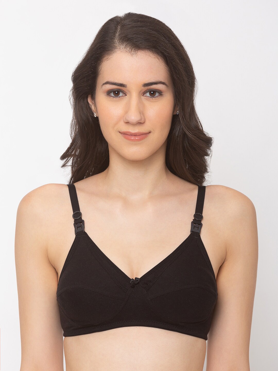 

MomToBe Black Full Coverage Nursing Maternity Bra