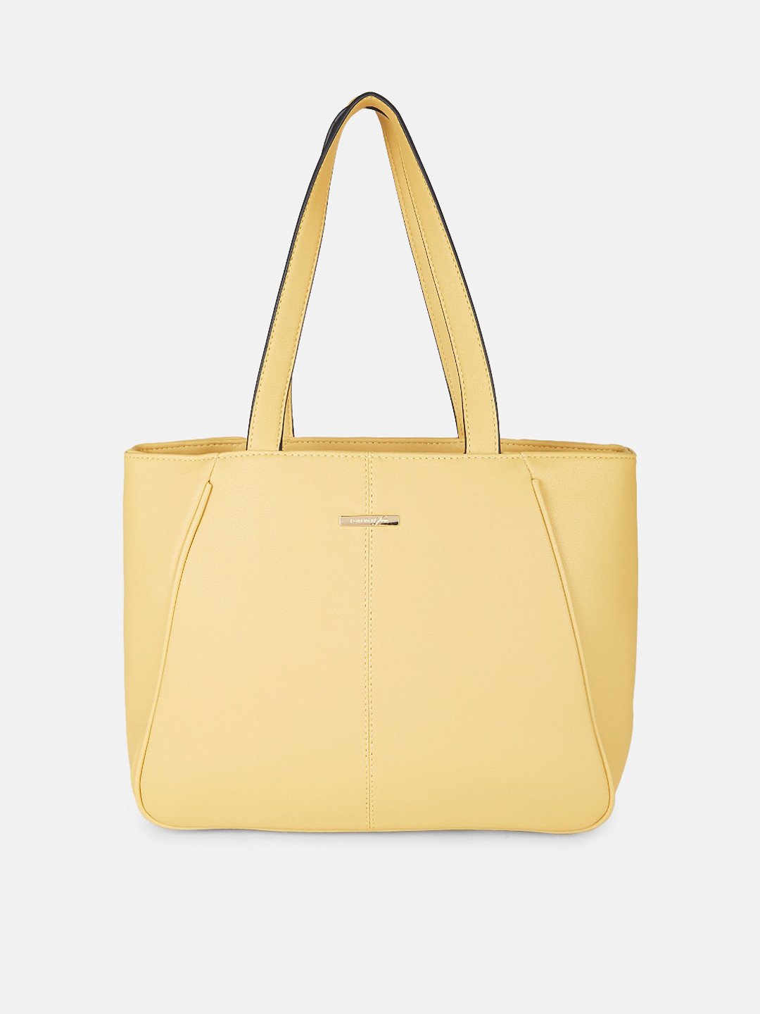

Forever Glam by Pantaloons Yellow Solid Structured Shoulder Bag