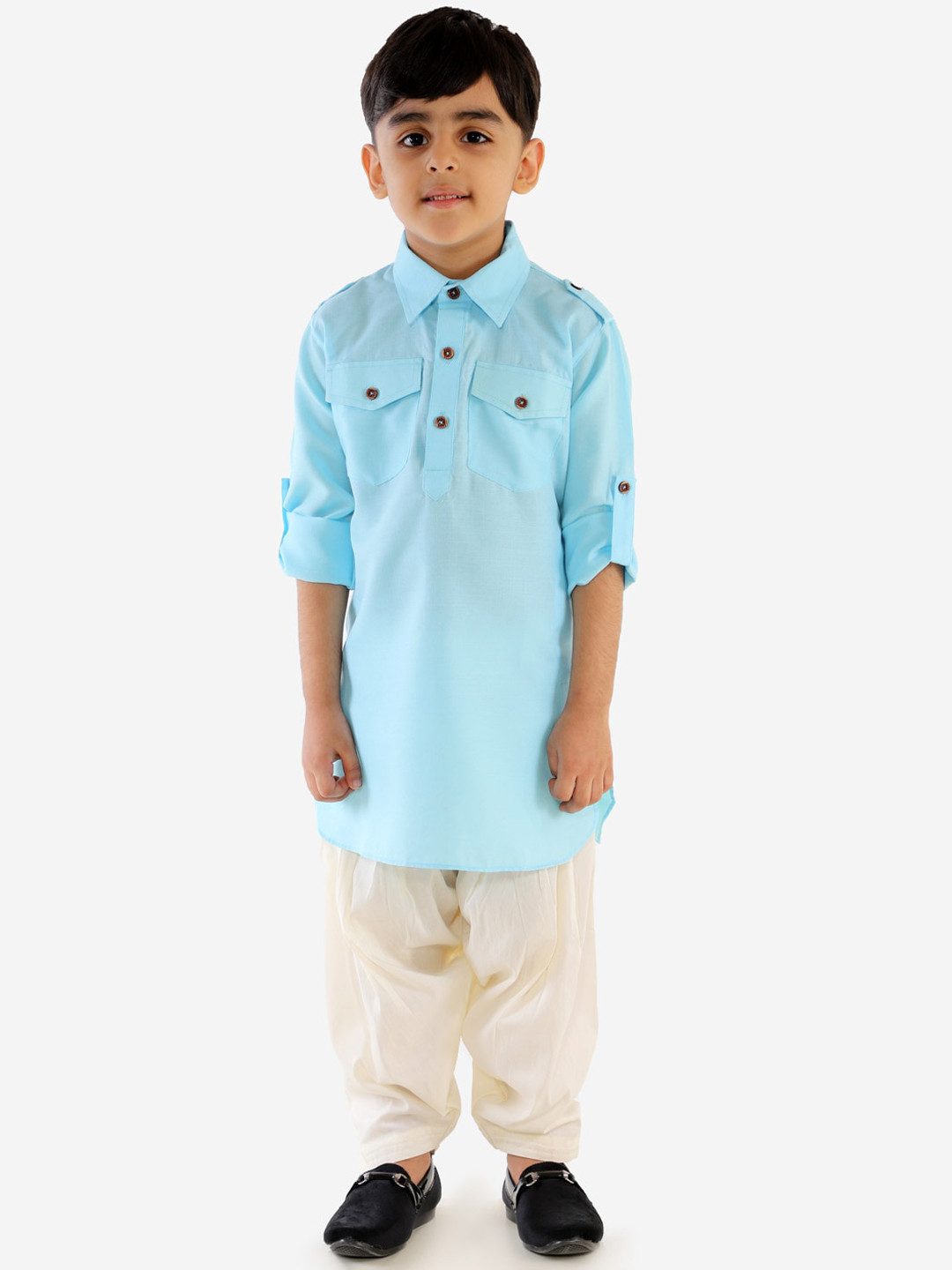 

JBN Creation Boys Blue Kurta with Dhoti Pants
