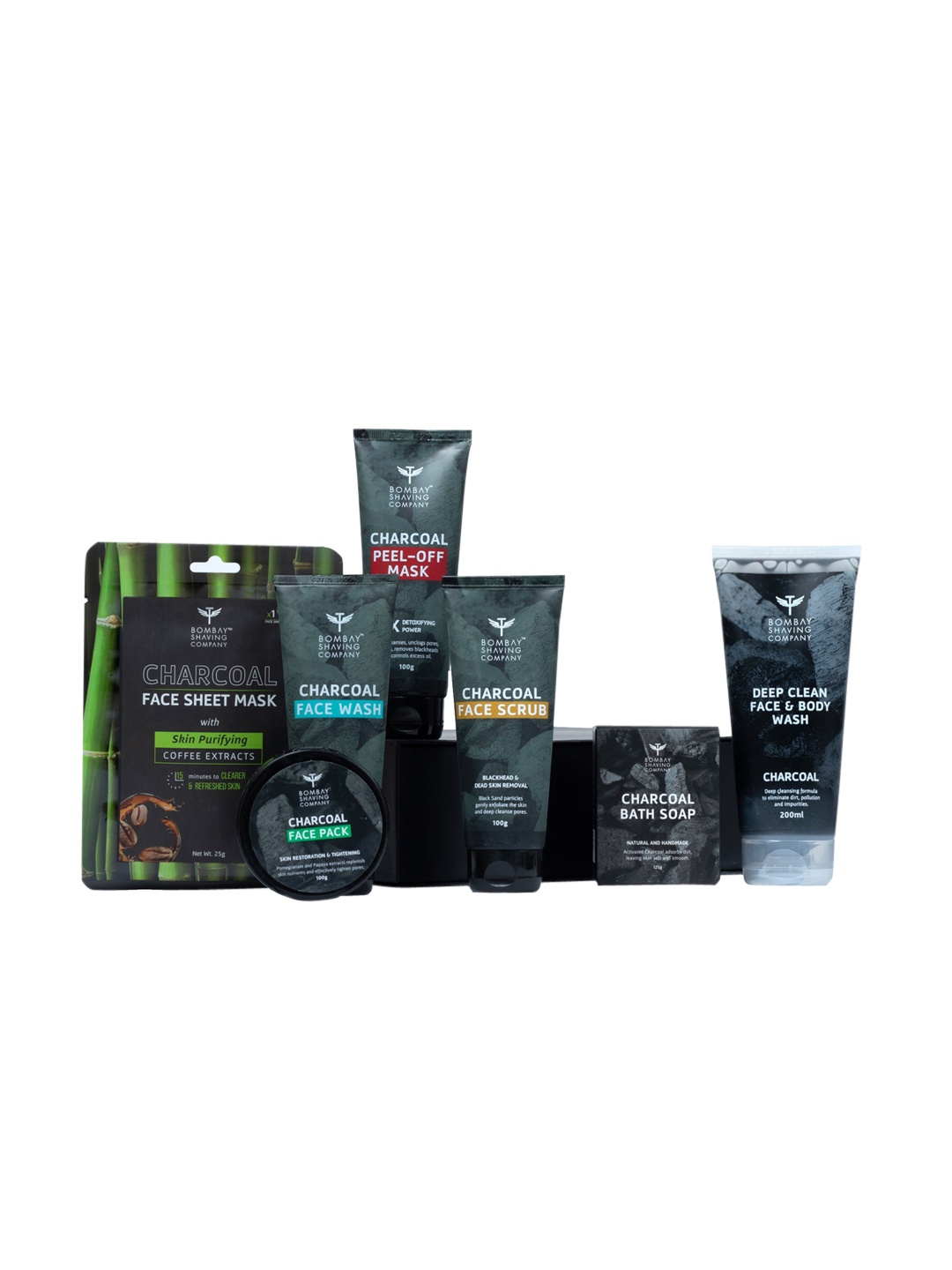

Bombay Shaving Company Set of 7 Ultimate Charcoal Kit, Black