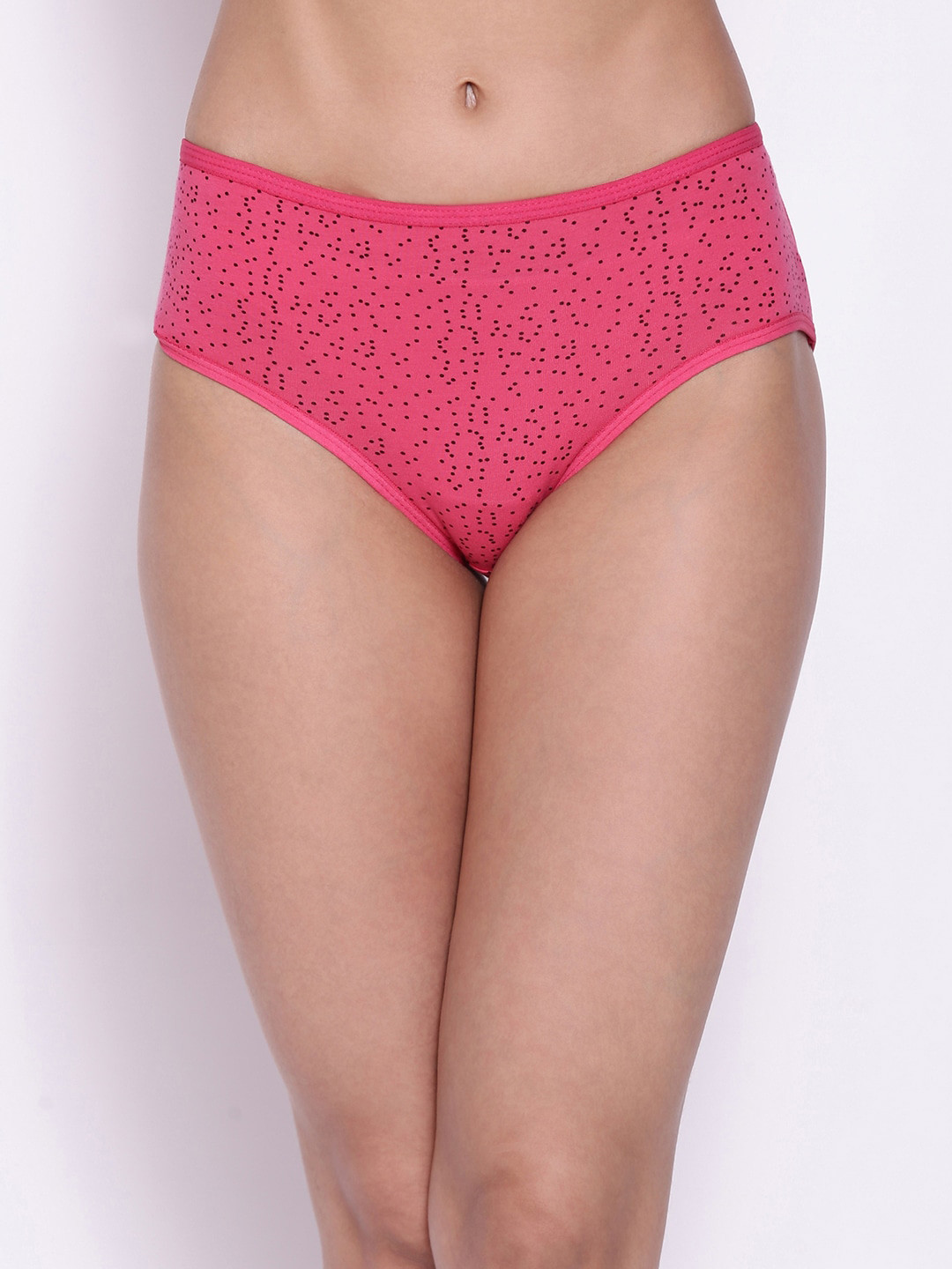 

Clovia Women Pink Printed Cotton Hipster Briefs [PN2854H14]